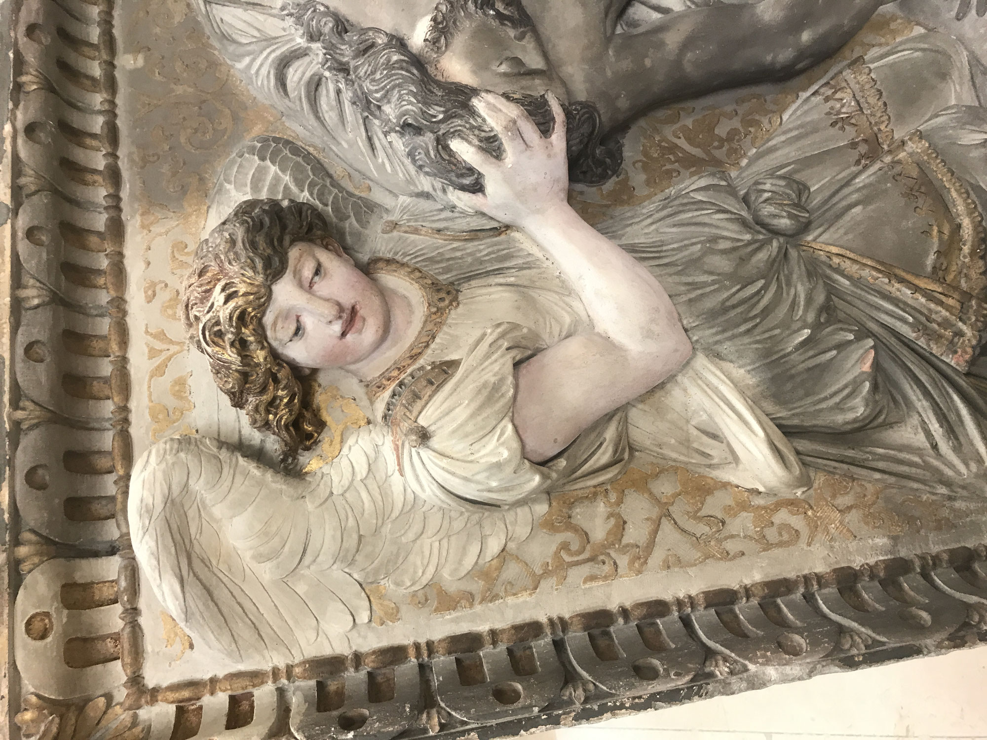 Restauration des éléments du Jubé de l'église Sainte Geneviève, Musée du Louvre, Paris