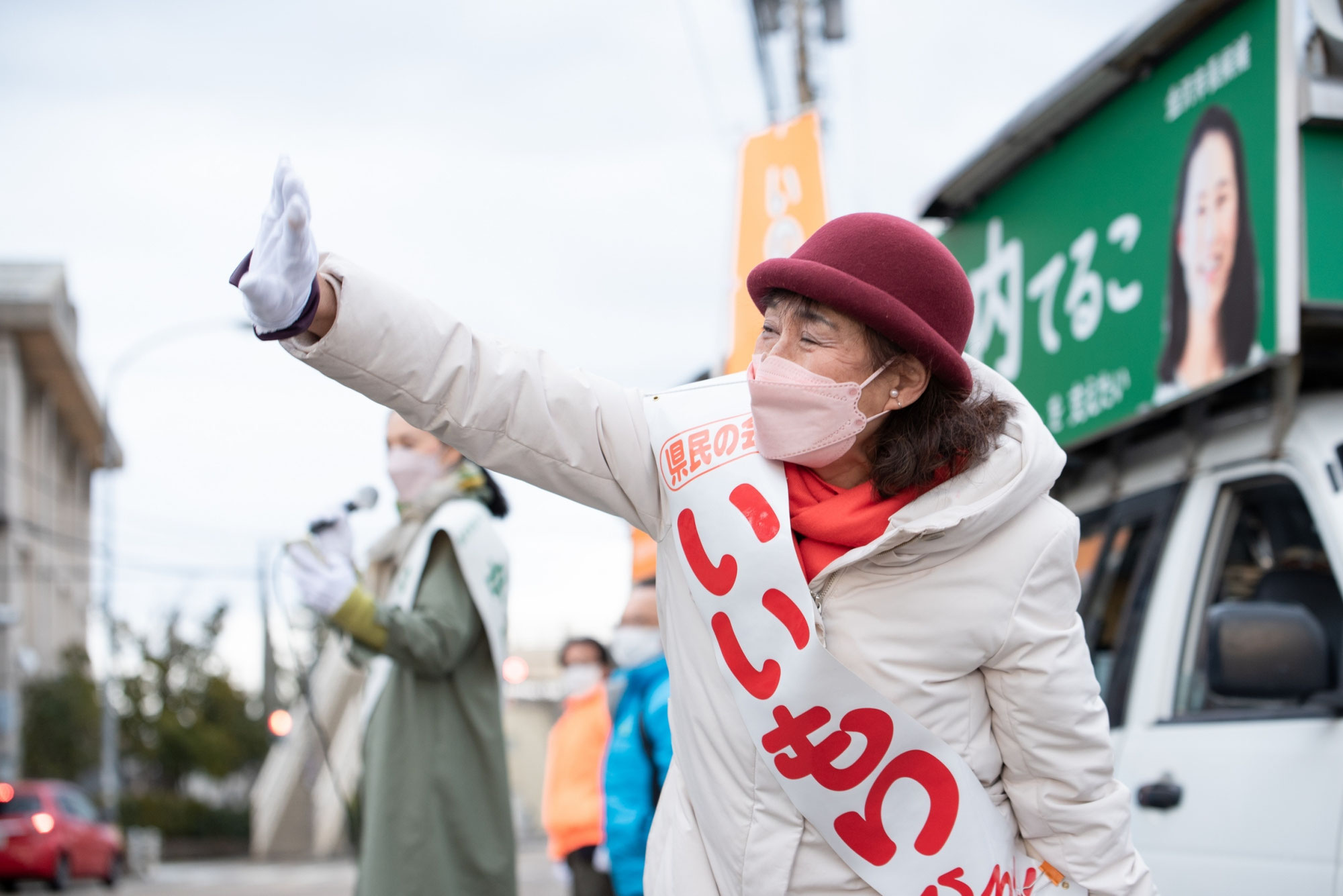 【３月１３日トリプル投票】石川県知事選挙・金沢市長選挙・金沢市議会議員補欠選挙で一体に頑張っています。