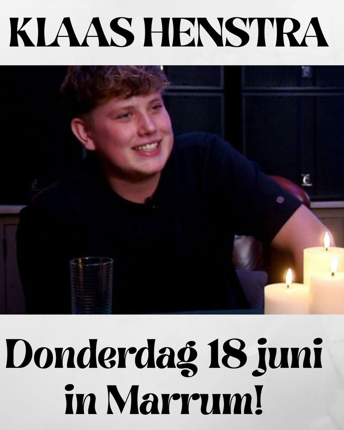 Klaas Henstra komt naar Marrum!