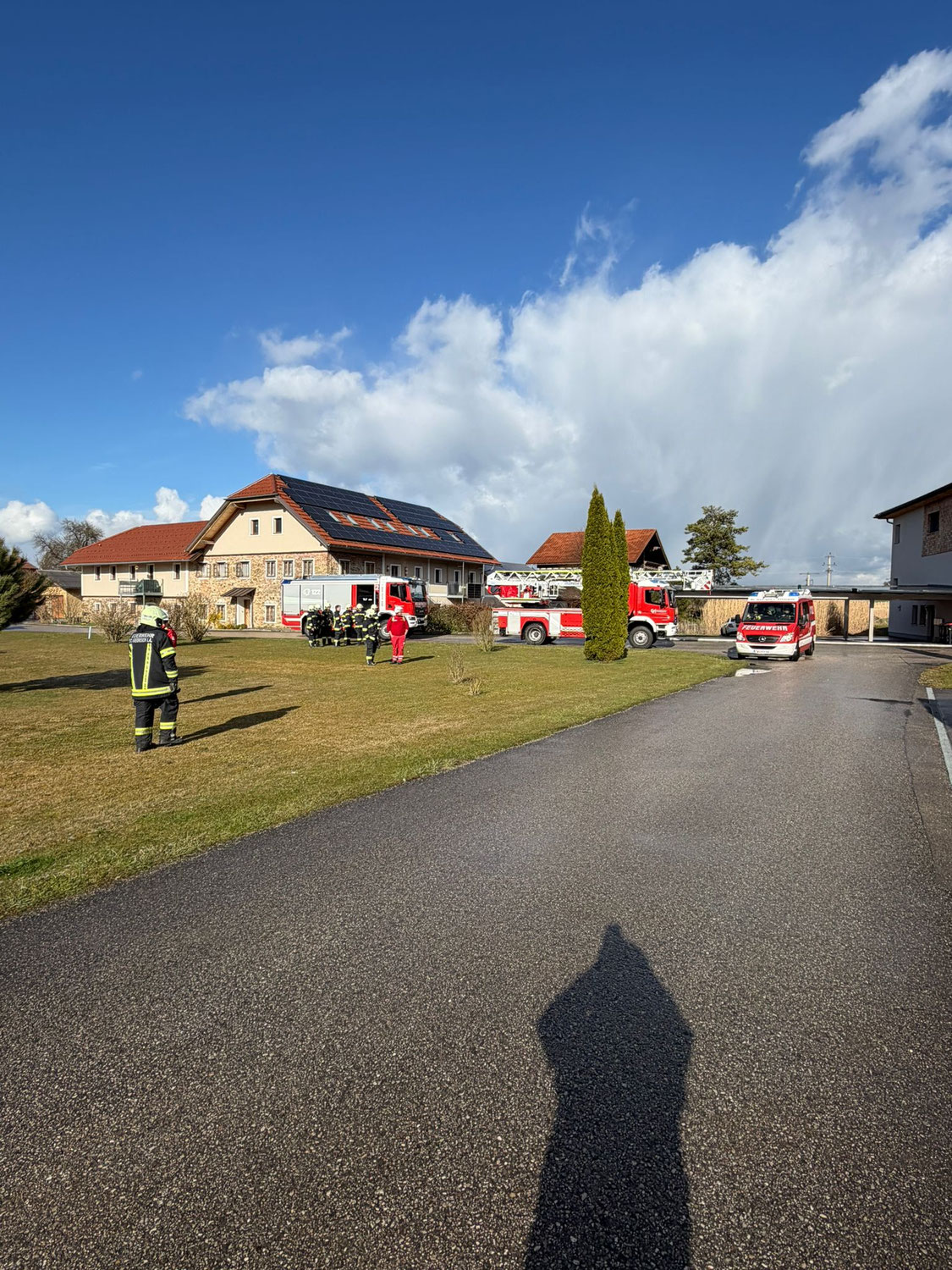 Brand im Dachbereich
