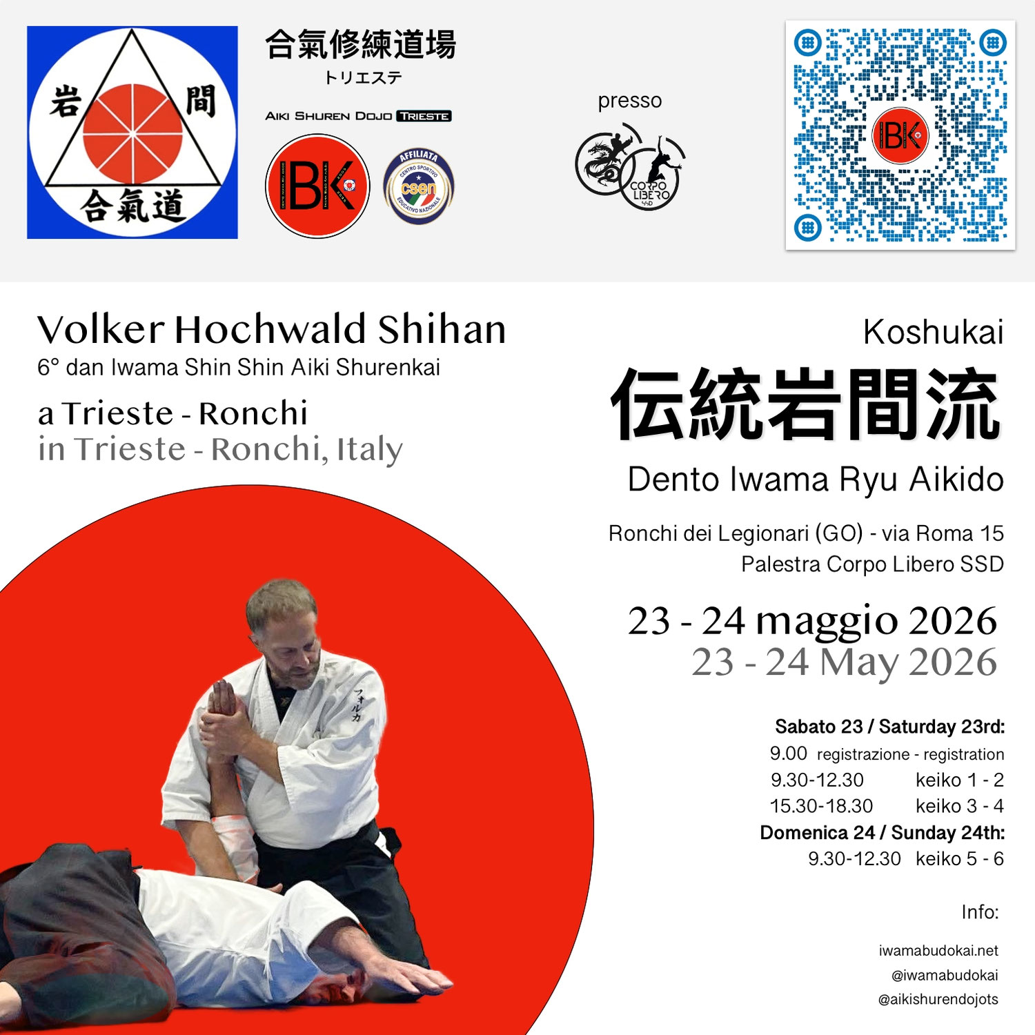 Hochwald Shihan in TS-Ronchi (GO), 23-24 May 2026
