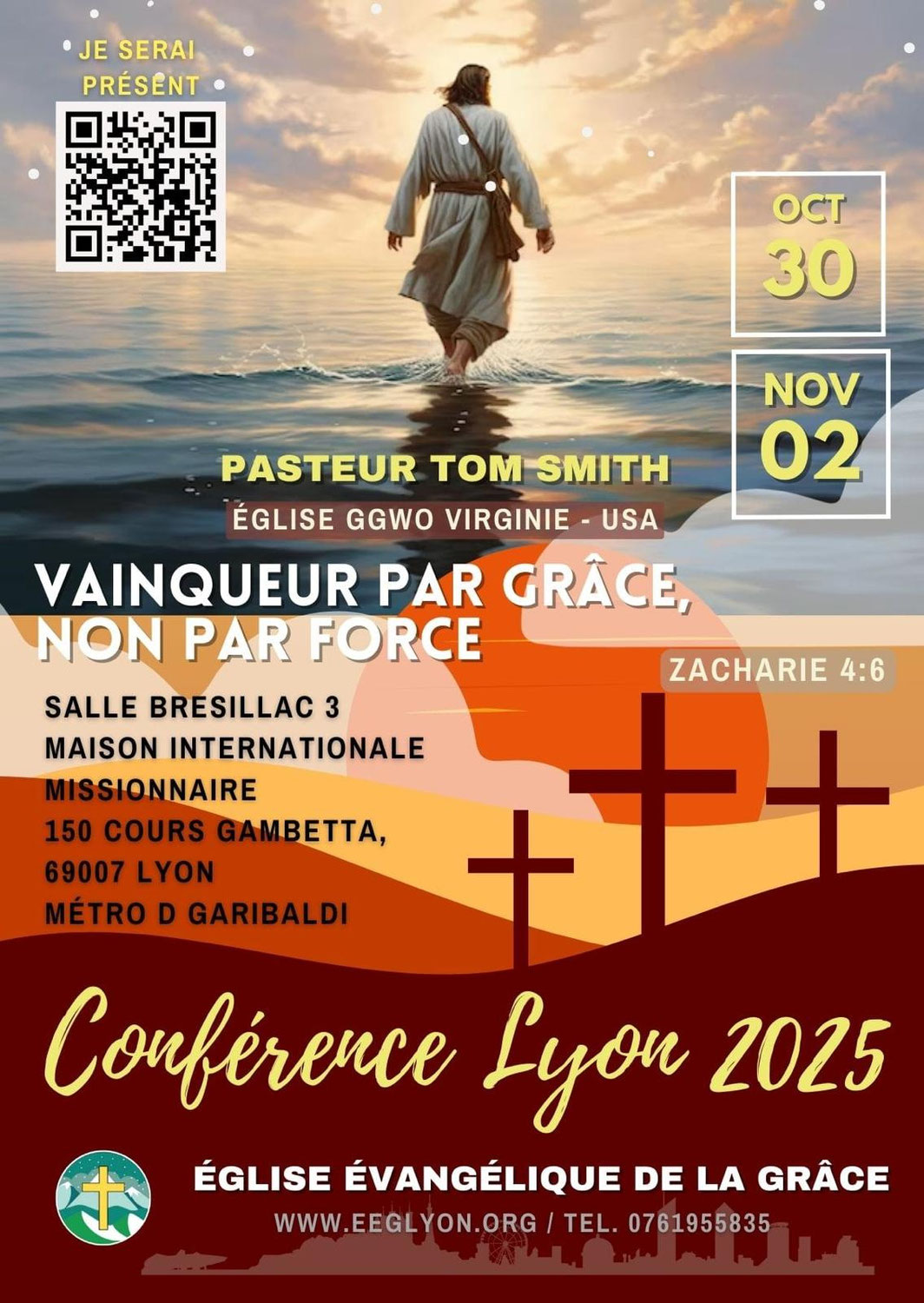 CONFÉRENCE À LYON - Vainqueur par grâce, non par force