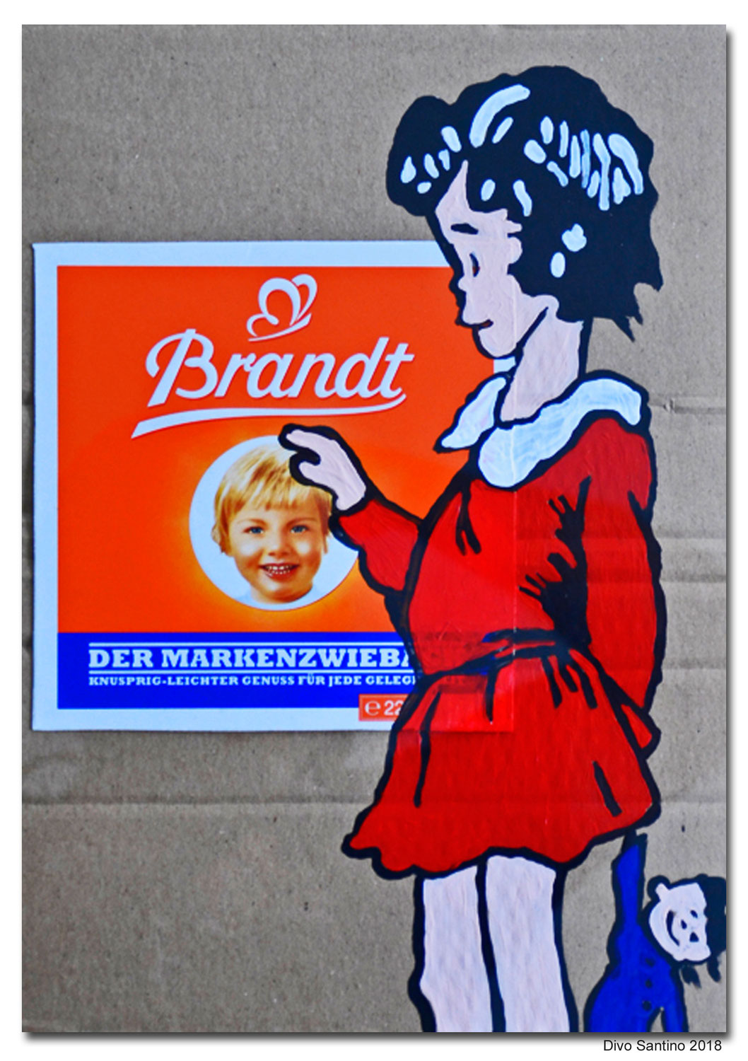 „Marken-Ikonen im Fokus: Collage und Acryl auf Karton neu gedacht“