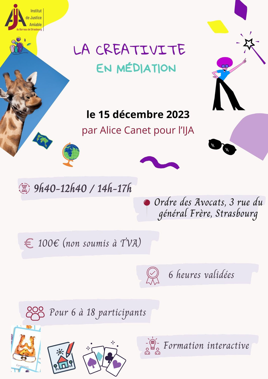 Formation à la médiation créative le 15.12.2023 - pour créer des solutions harmonieuses