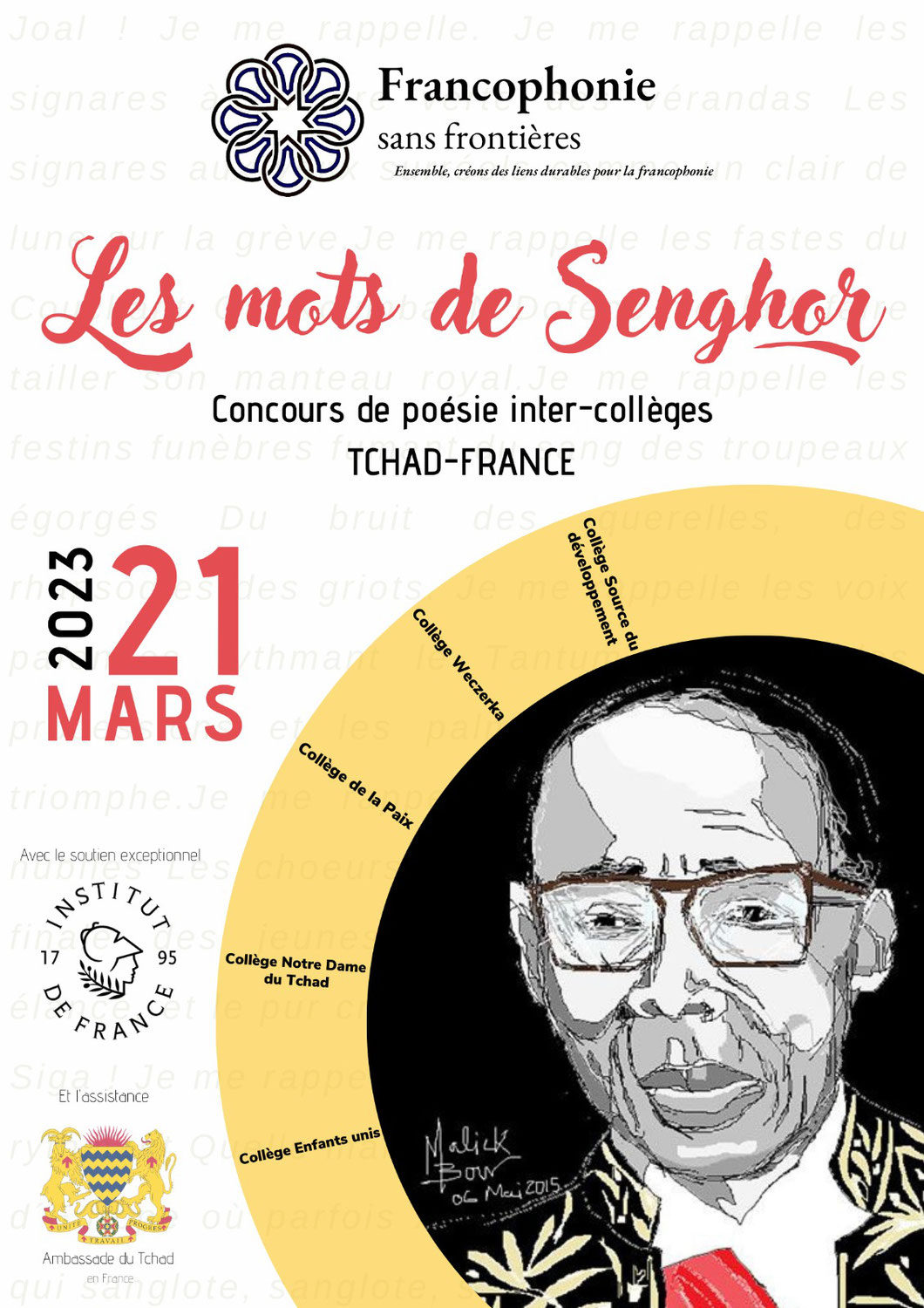 [Évènement #Paris-#Moundou] Concours de poésie intercollèges France/Tchad