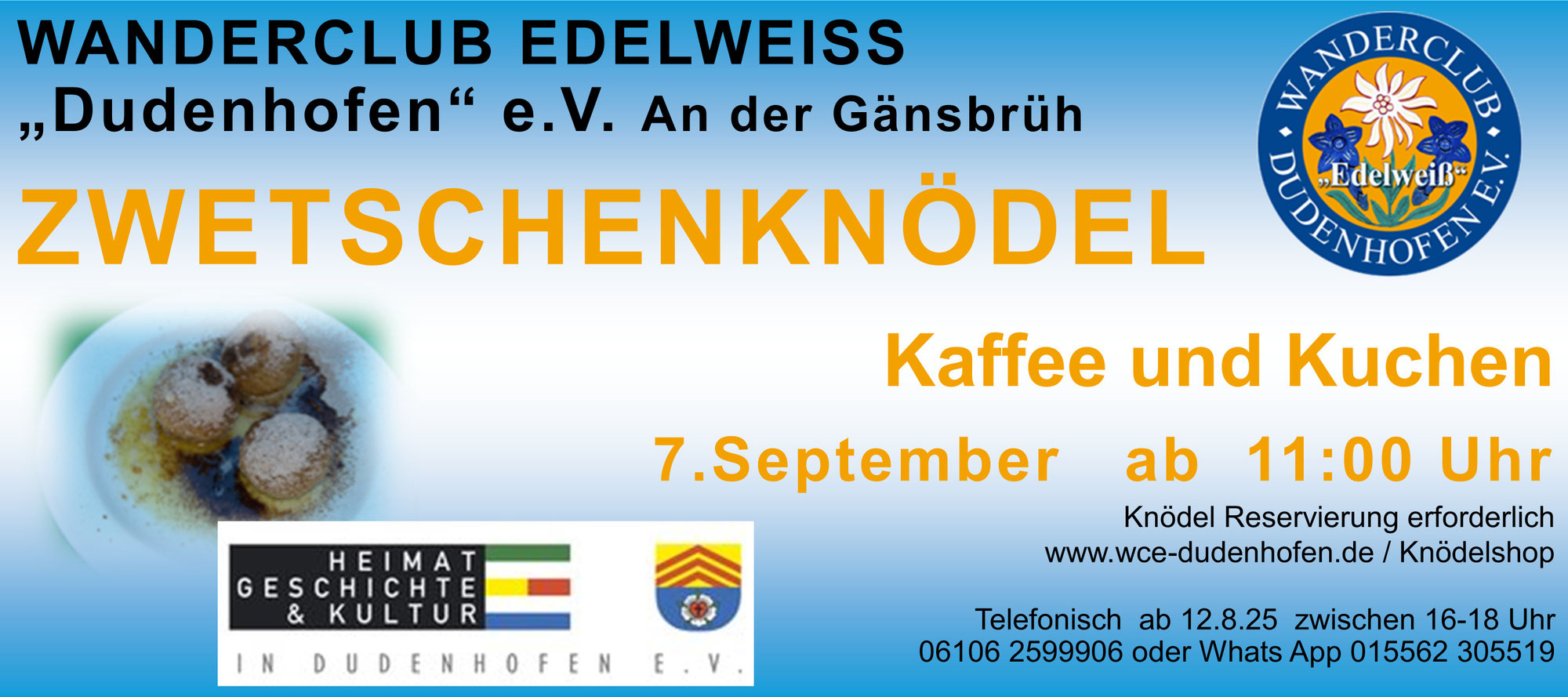 07.09.2025 Zwetschenknödel Am Wanderclubhaus