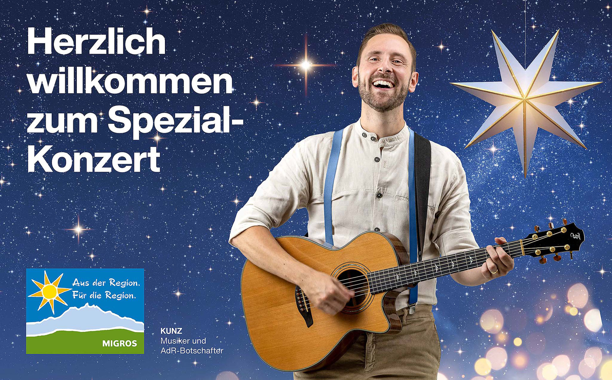 Migros-Kampagne mit Musiker Kunz