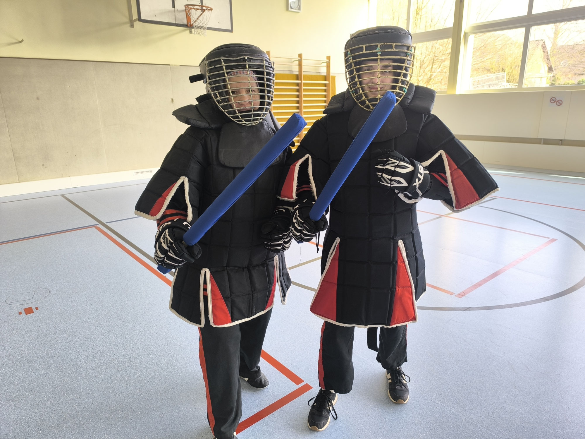 Samstagstraining in der Wettkampfrüstung trifft auf pure Begeisterung