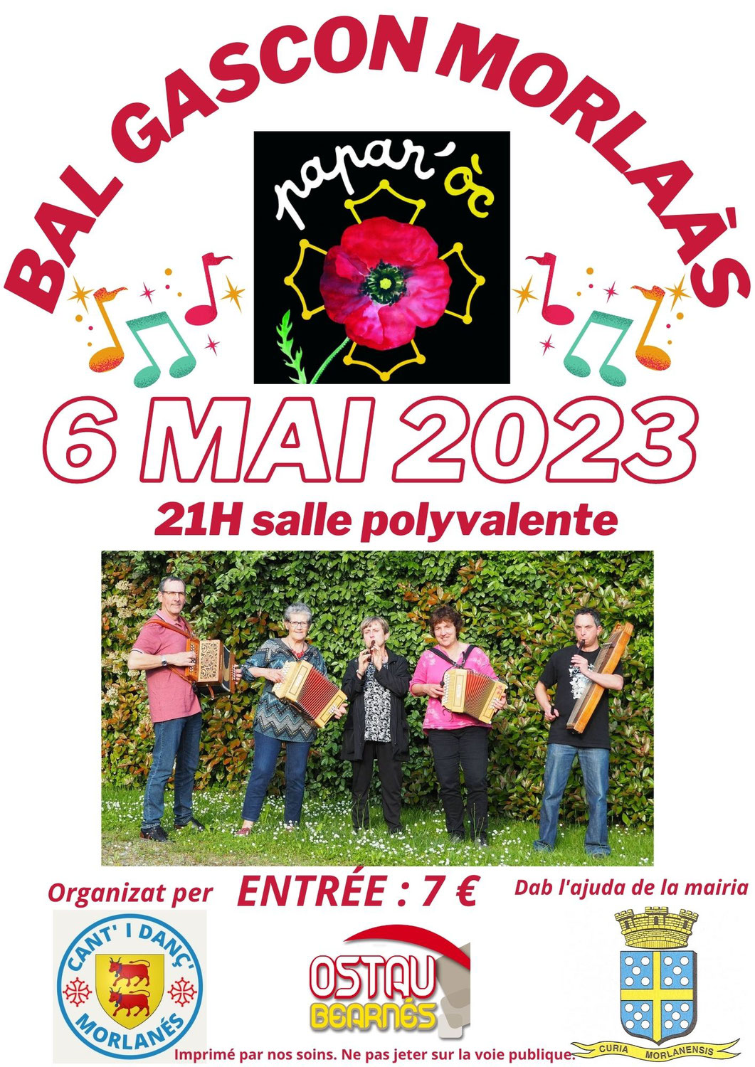 Chants béarnais & Bal Gascon à Morlaas les  30/04 et 6/05
