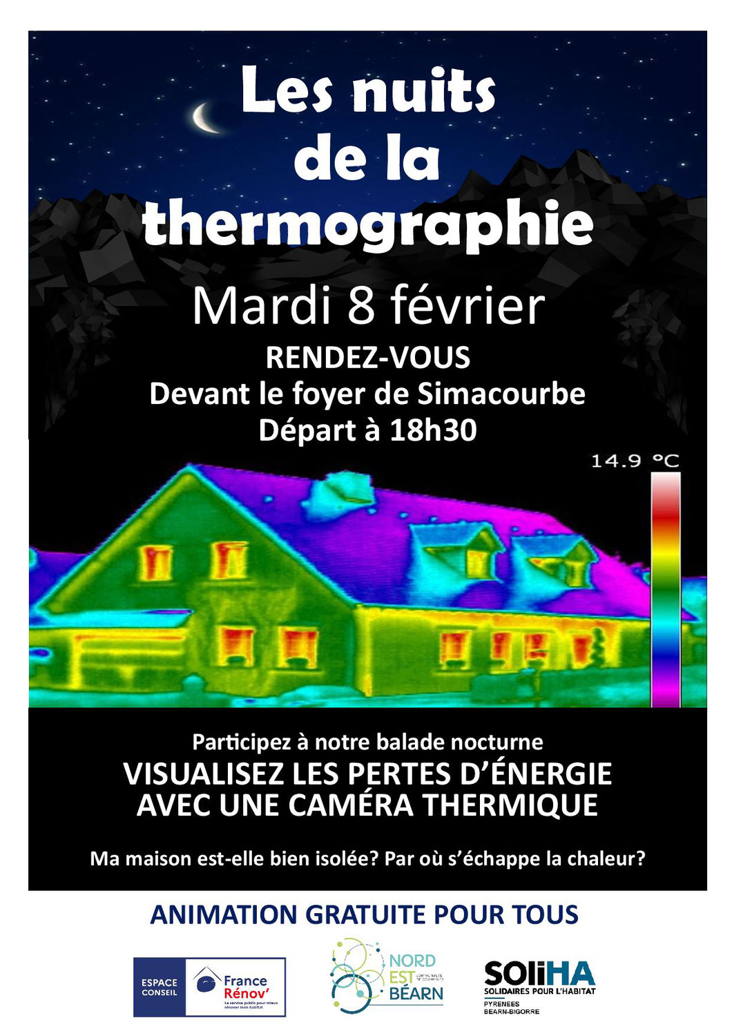 Nuit de la thermographie à Simacourbe le 08.02.22