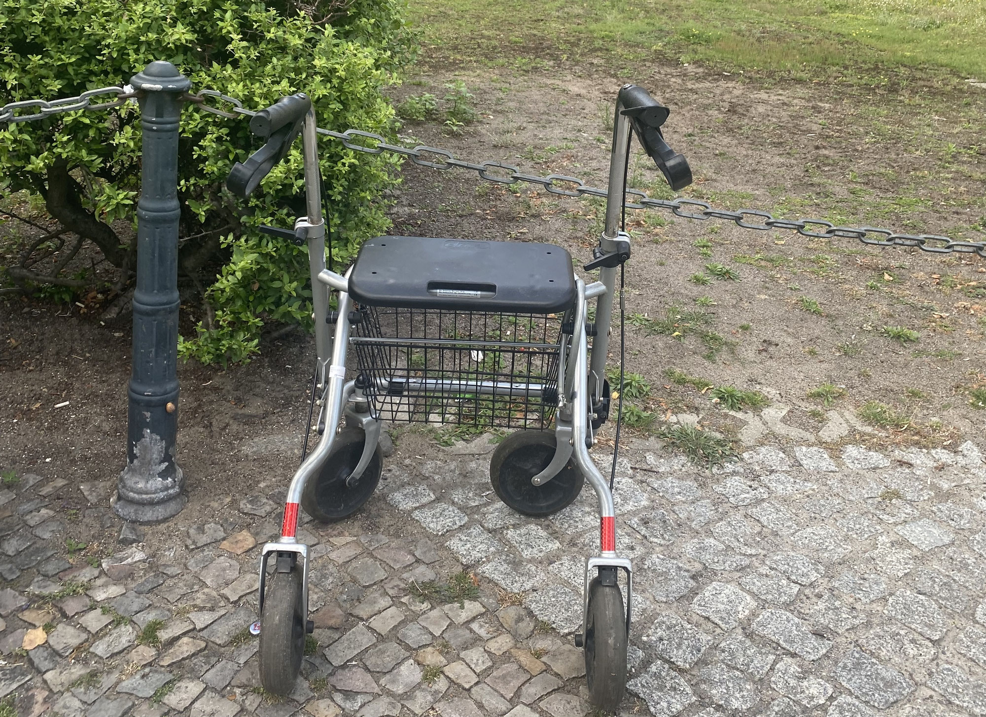 Einsam steht er da...
