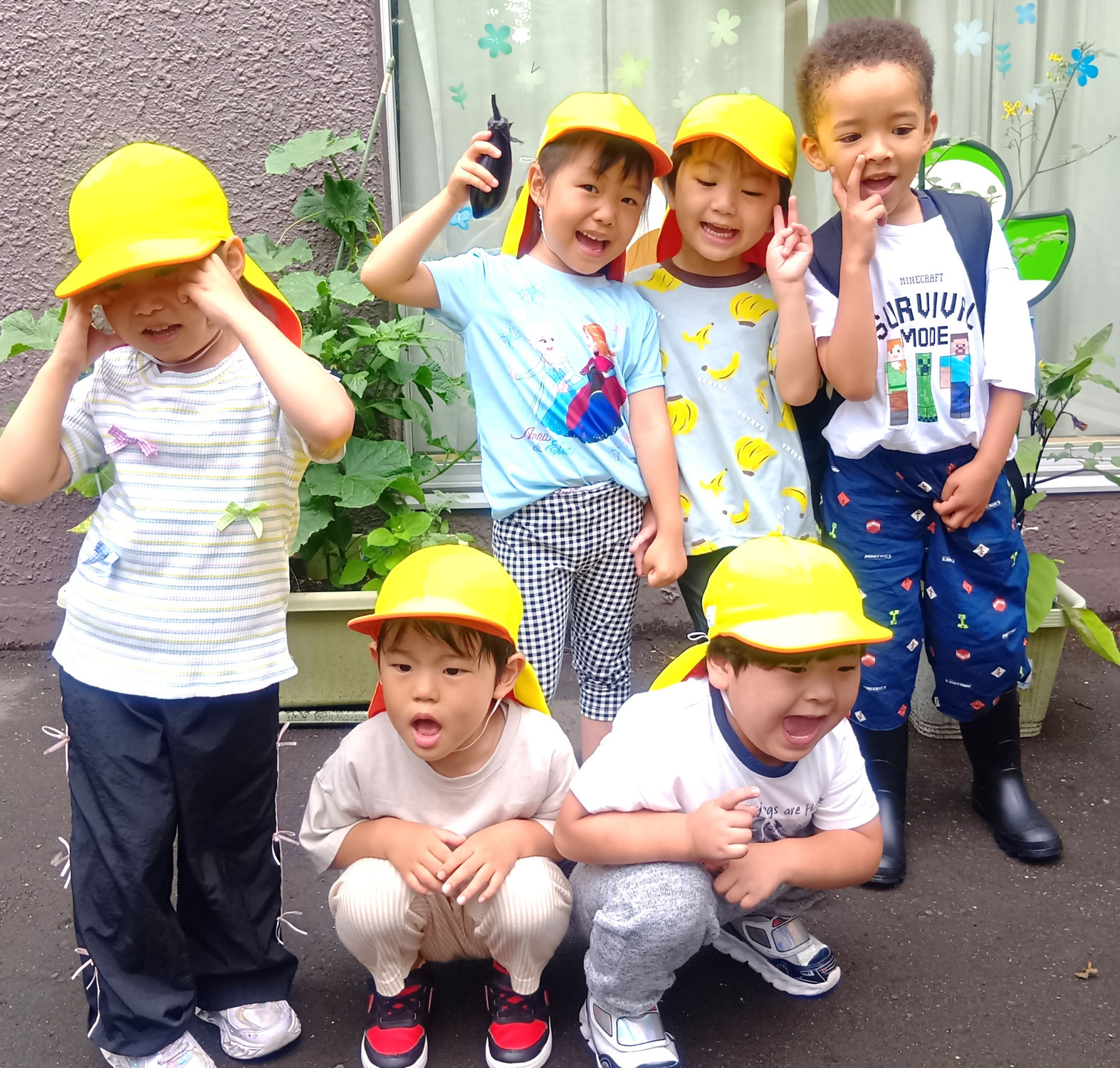 ナスとキュウリ収穫！