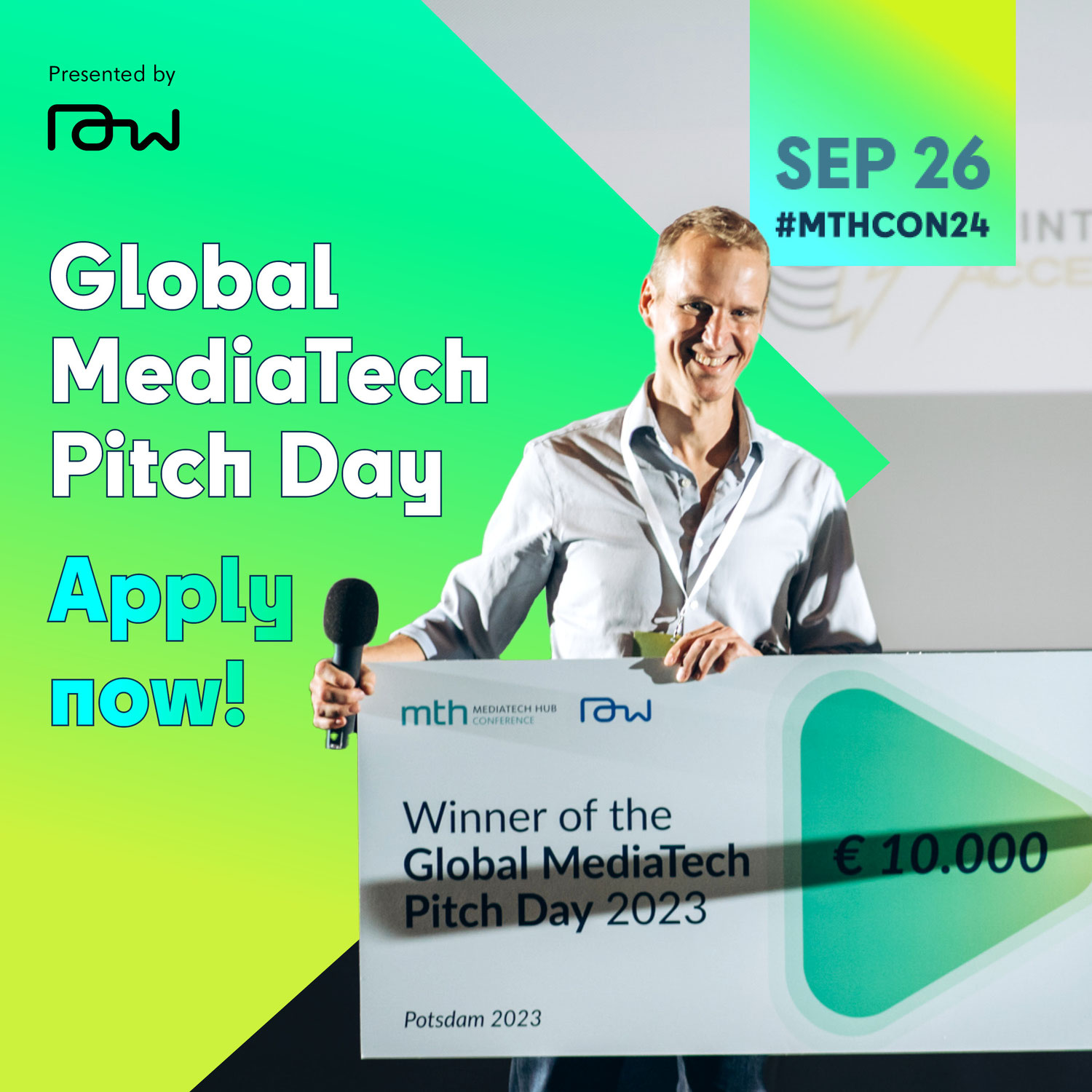 Raw Ventures’ Global MediaTech Pitch Day returns to #MTHCON to redefine the industry!