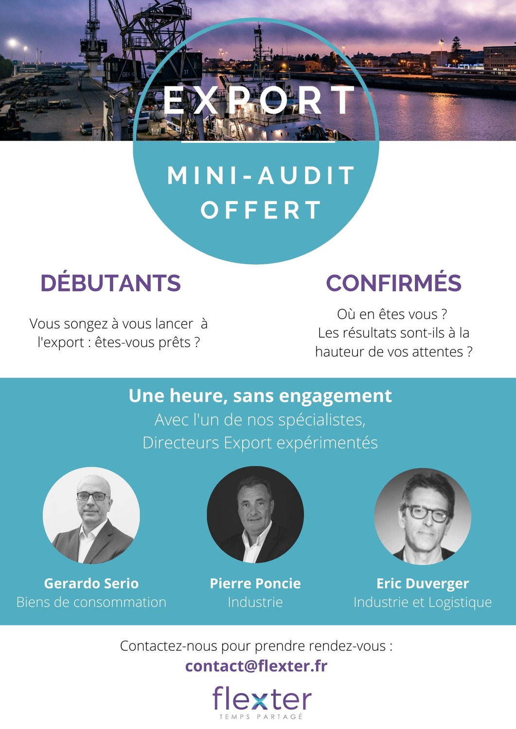 Flexter propose à ses clients un Mini-Audit Export offert !