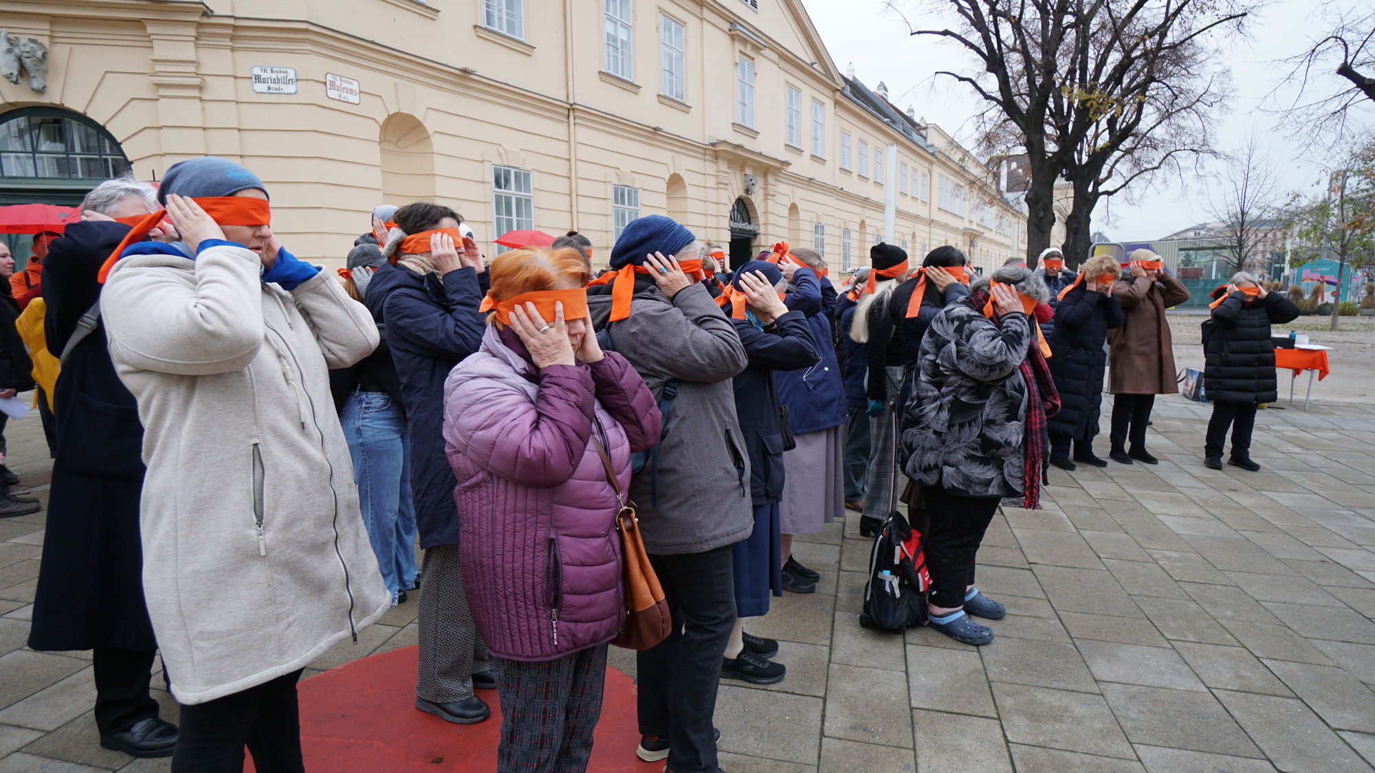 Flashmob in Wien: hinschauen statt wegsehen
