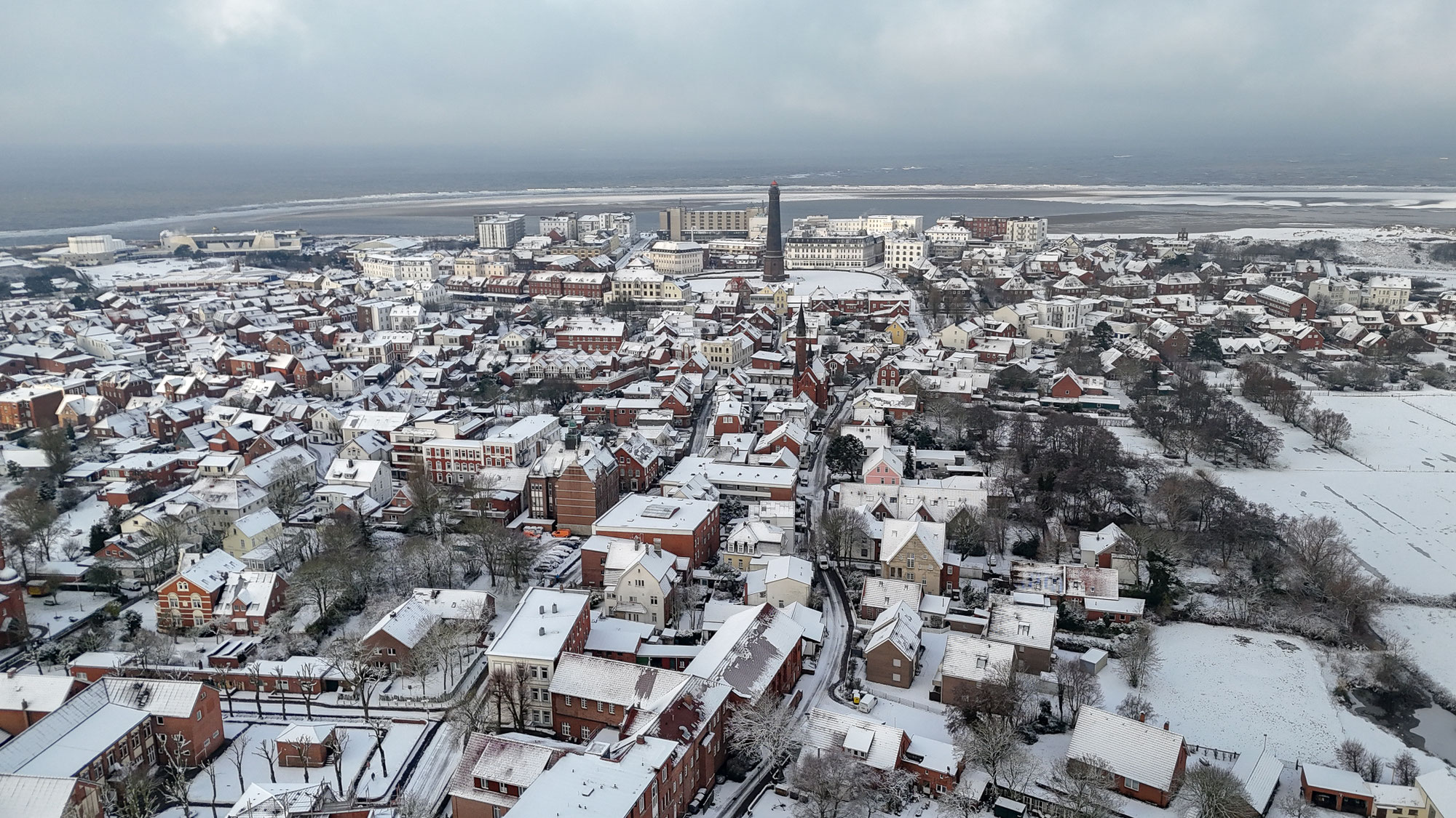 Wintereinbruch zum Jahresauftakt 2026 auf Borkum