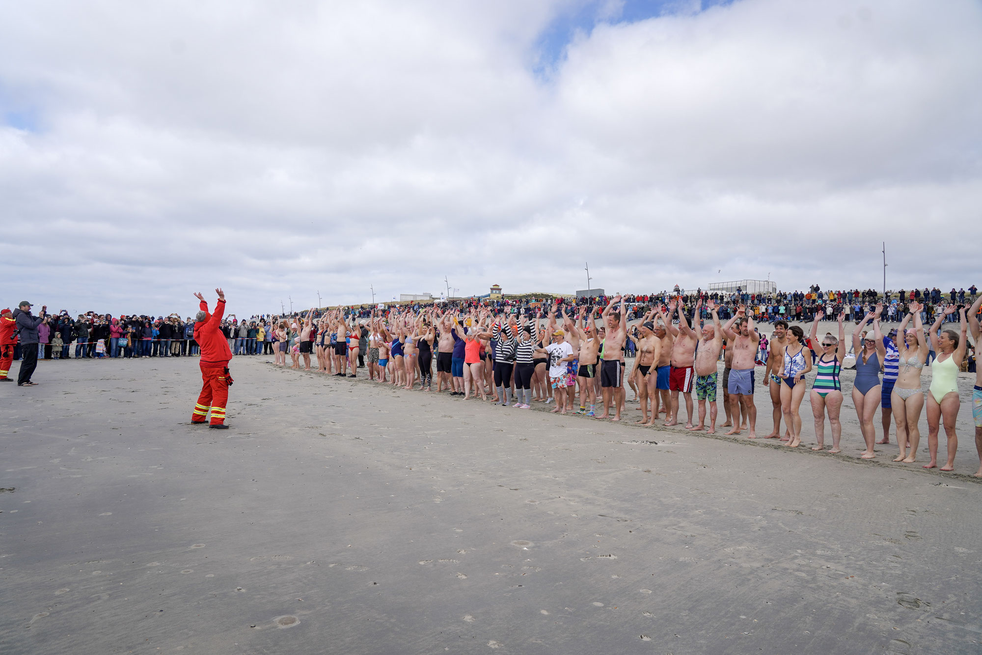 Gute Laune beim 23. Anschwimmen der DLRG Borkum