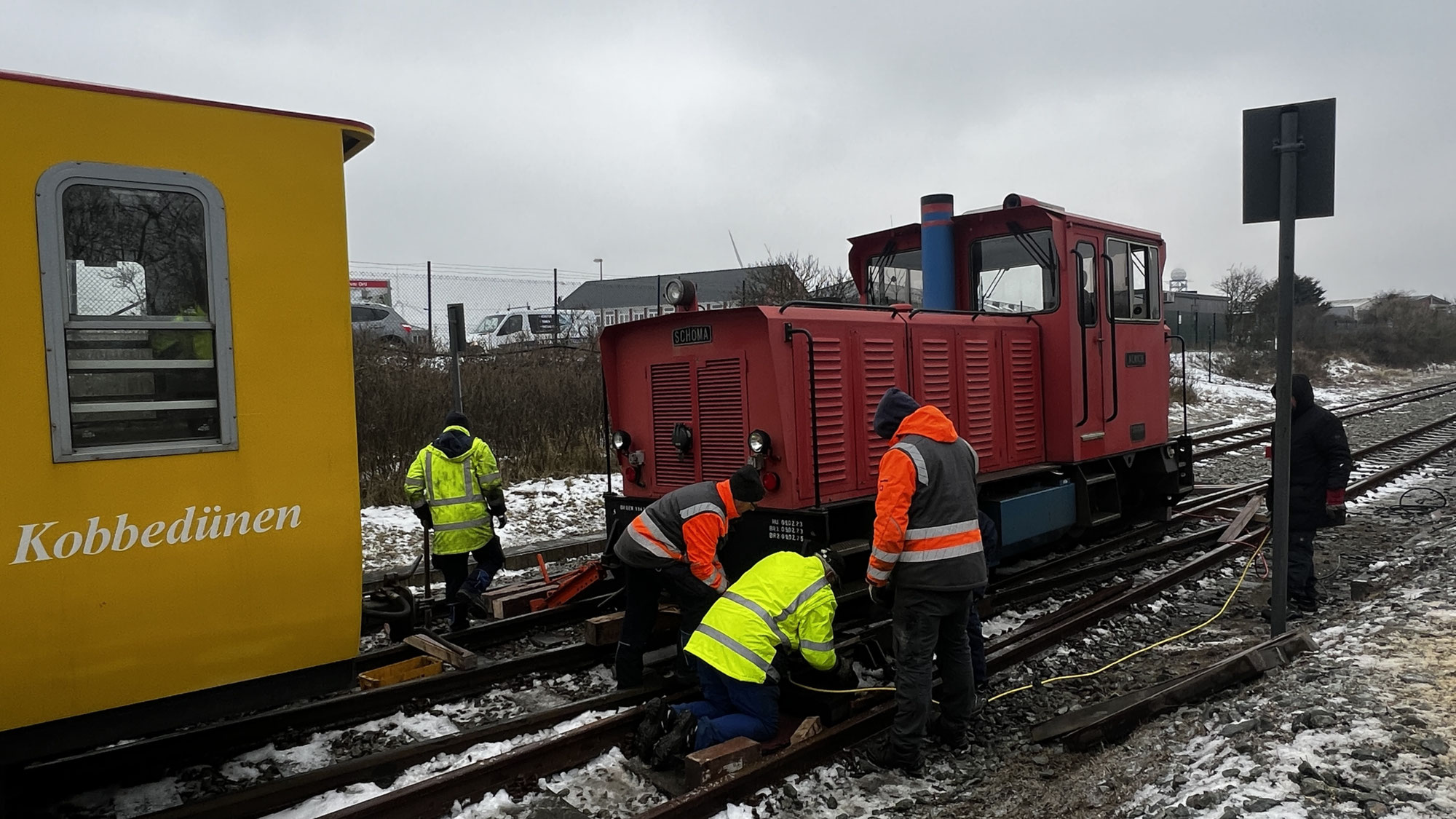 Unfälle bei Glatteis: Borkumer Kleinbahn meldet zwei Vorfälle ohne Personenschäden