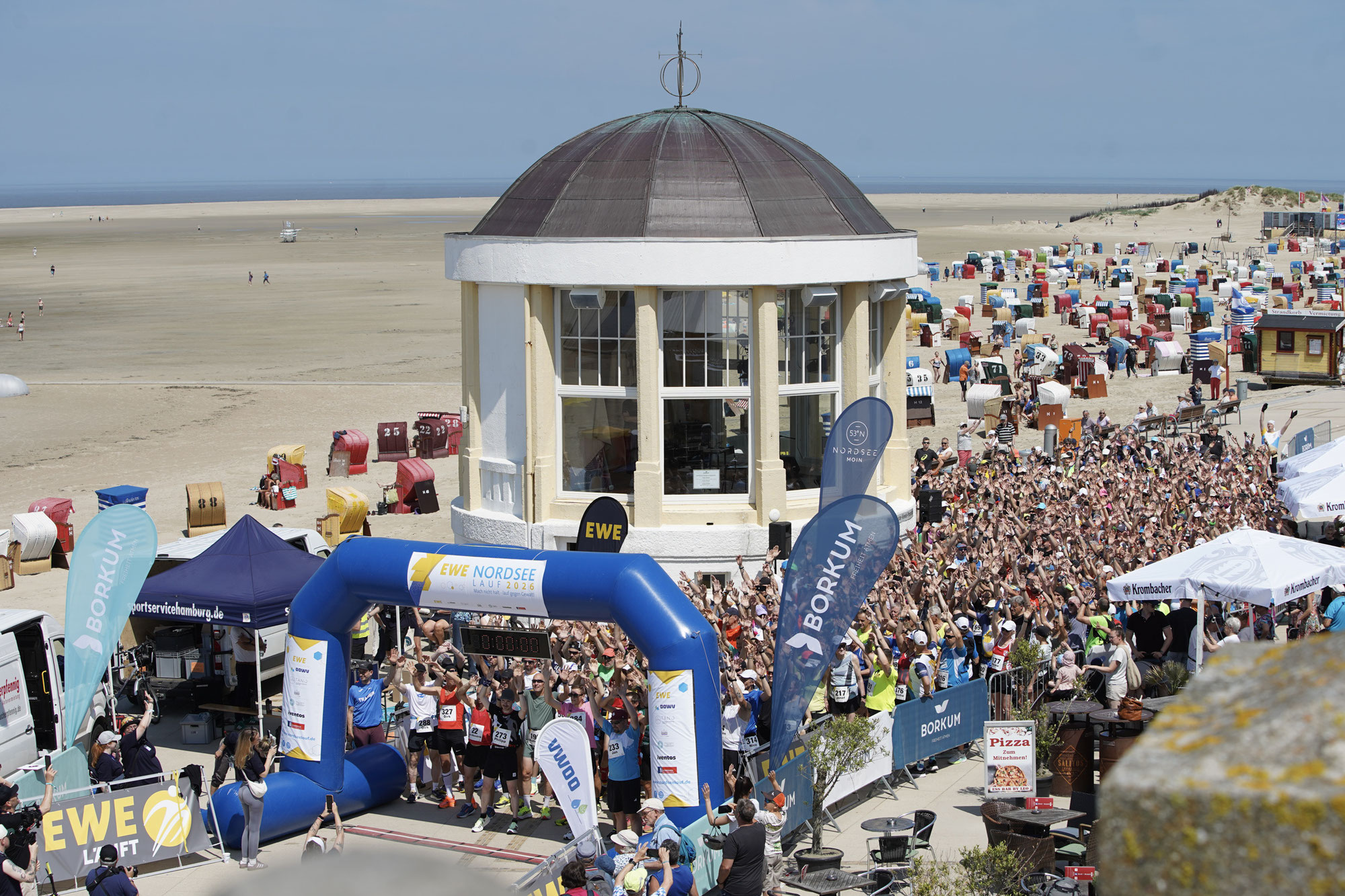 Rekordstart für den EWE-Nordseelauf auf Borkum