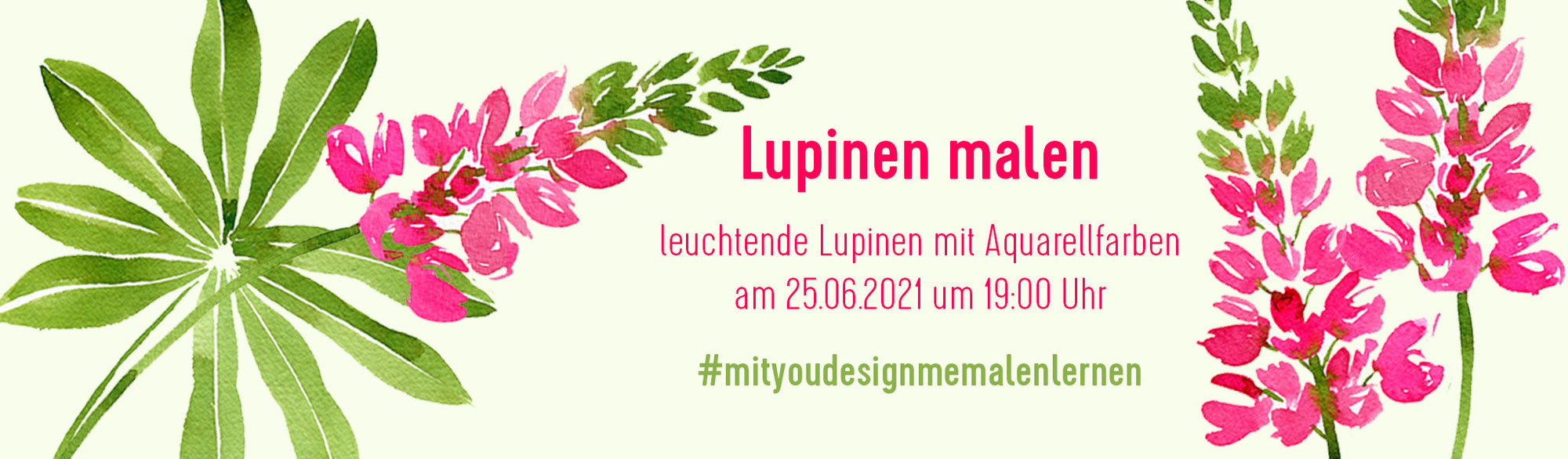 Lupinen malen -Livestream