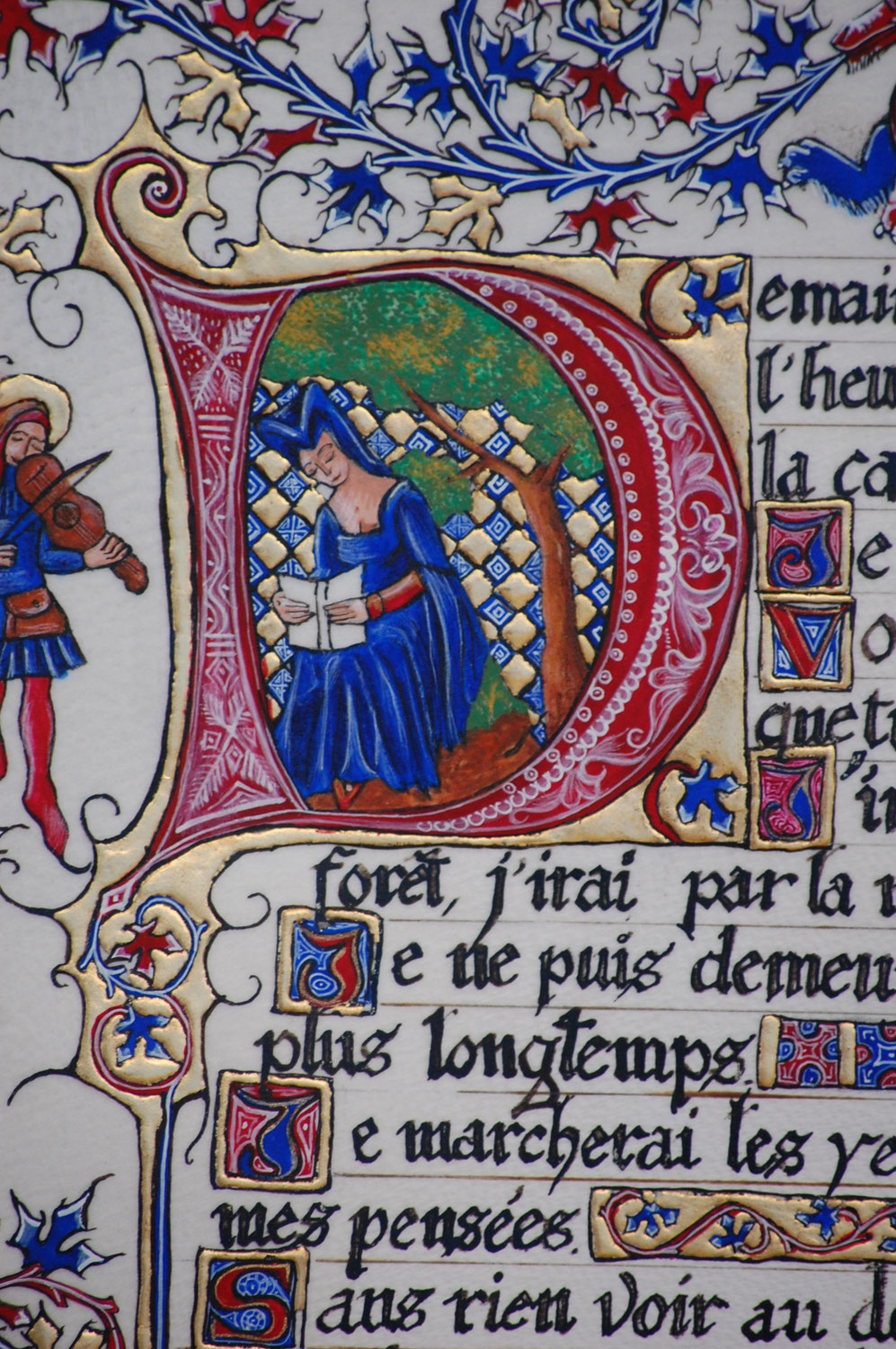 Quand l’Enluminure Rencontre la Musique : Mon "D" pour Victor Hugo dans une Vidéo du Duo Renaissance