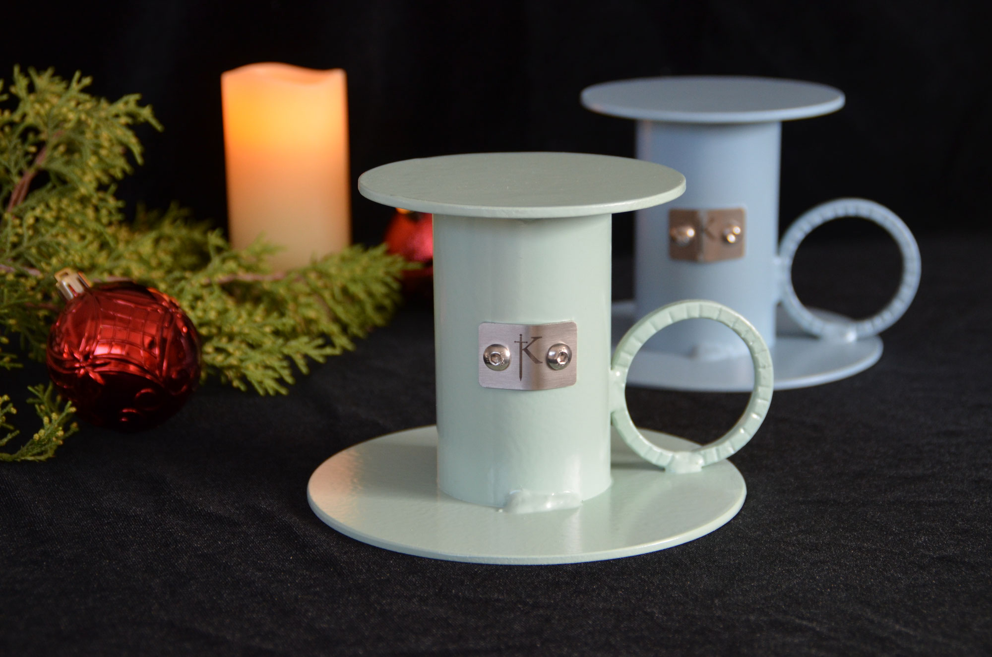 New Candle Holder Handcrafted by Kleinhans Steel & Style