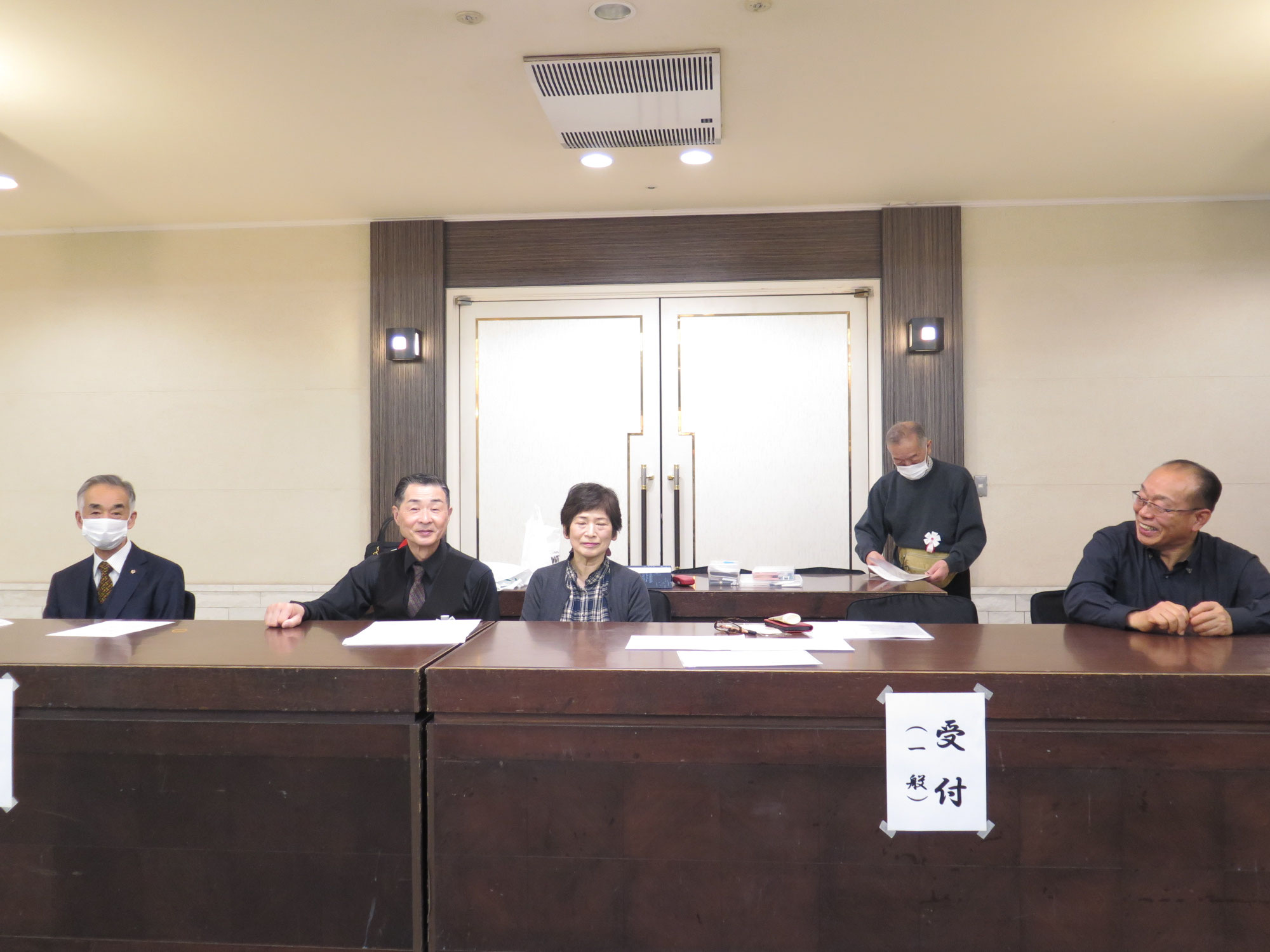 2026.02.25　記念祝賀会の写真を掲載しました（準備と受付と式典まで）