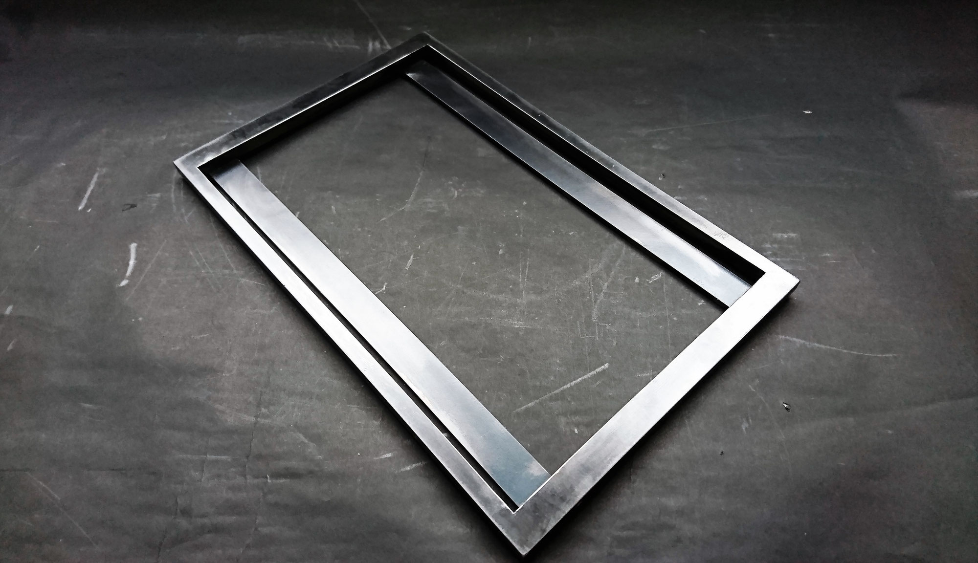 オーダー鉄板ご紹介№70-サイズの合わない鉄板をコンロで使うための枠