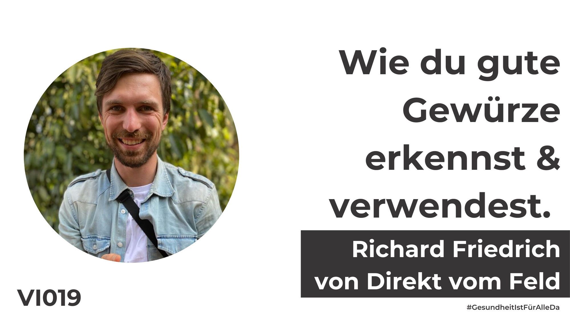Richard Friedrich von Direkt vom Feld