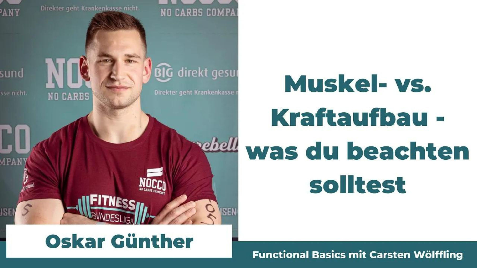 Muskel- vs. Kraftaufbau - was du beachten solltest mit dem Sports & Nutrition Coach Oskar Günther