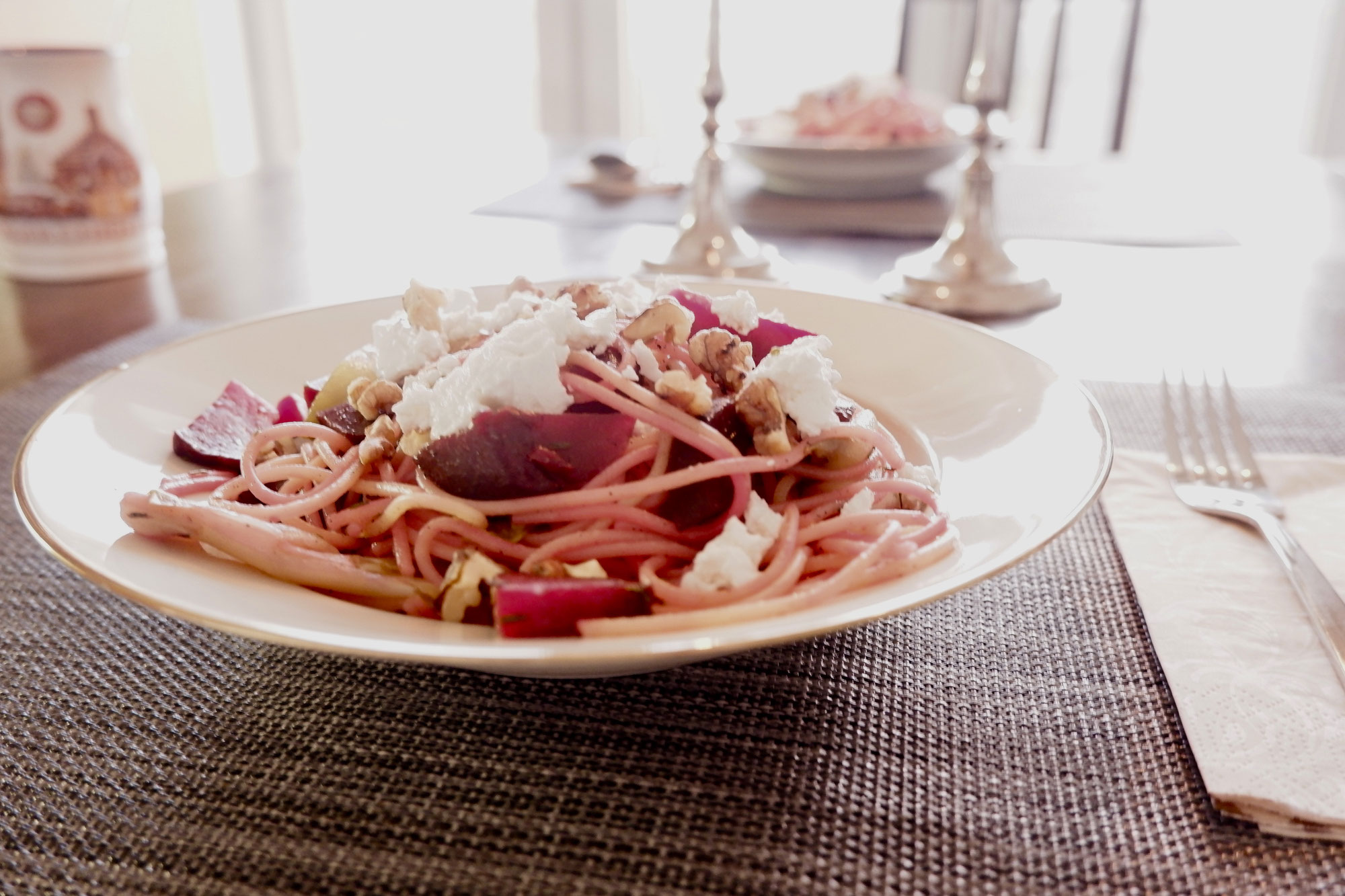 Rote Bete Spaghetti