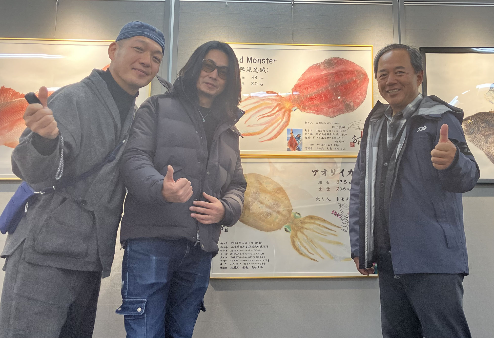 ダイワ小野プロとエギングマイスター川上プロ来展