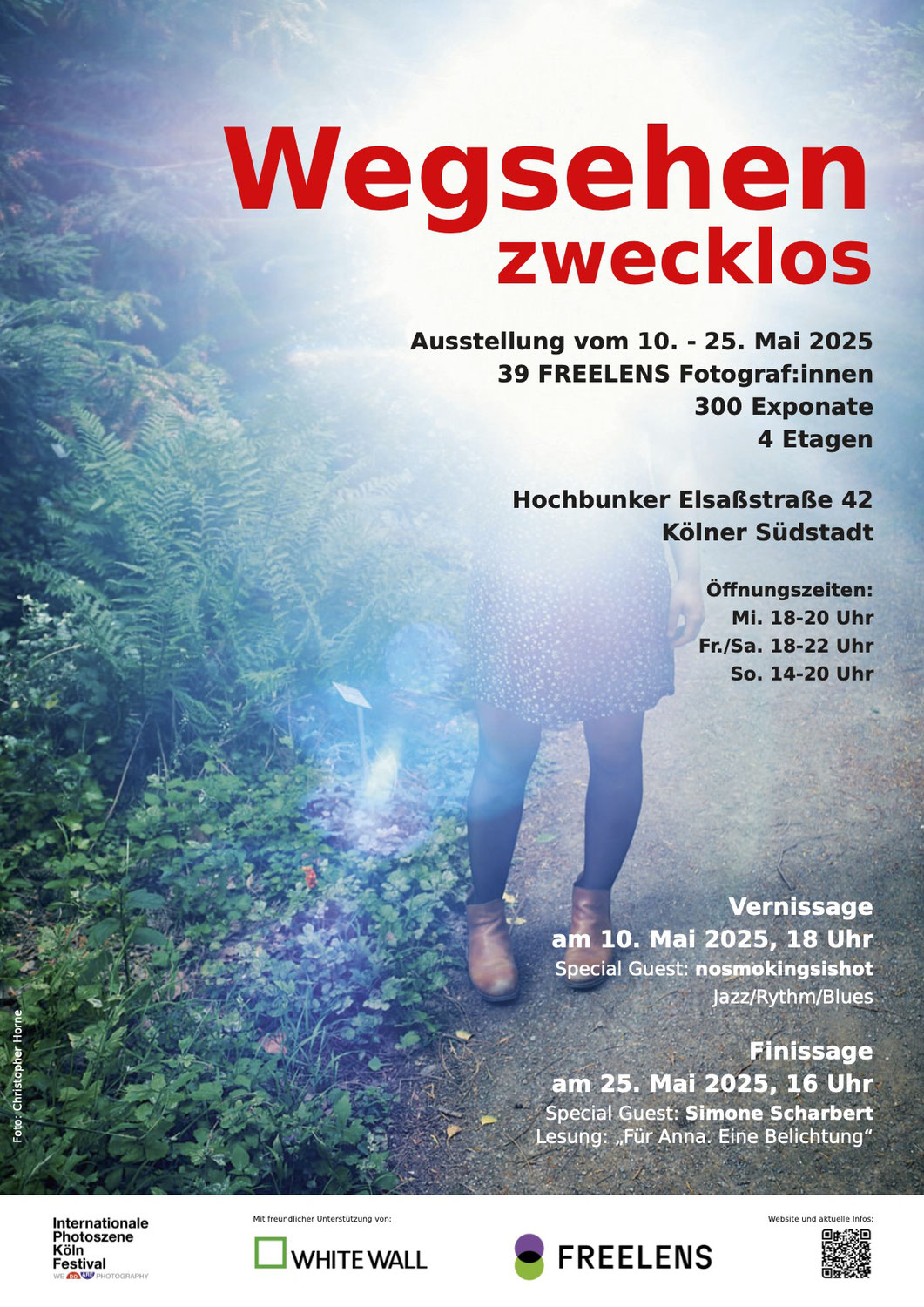 Ankündigung: Ausstellungseröffnung wegsehen zwecklos