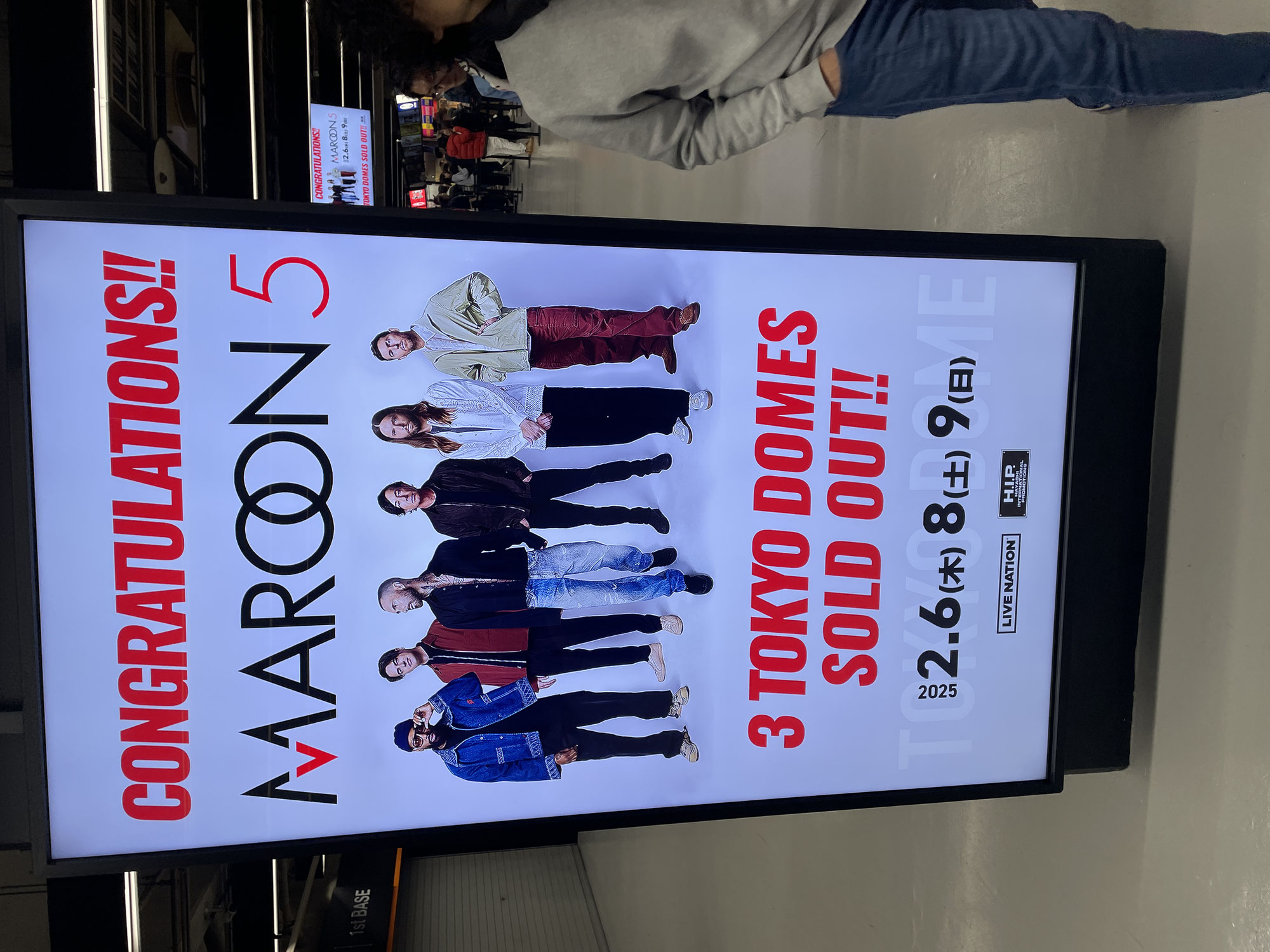 マルーン５（Maroon5）in TOKYO DOME