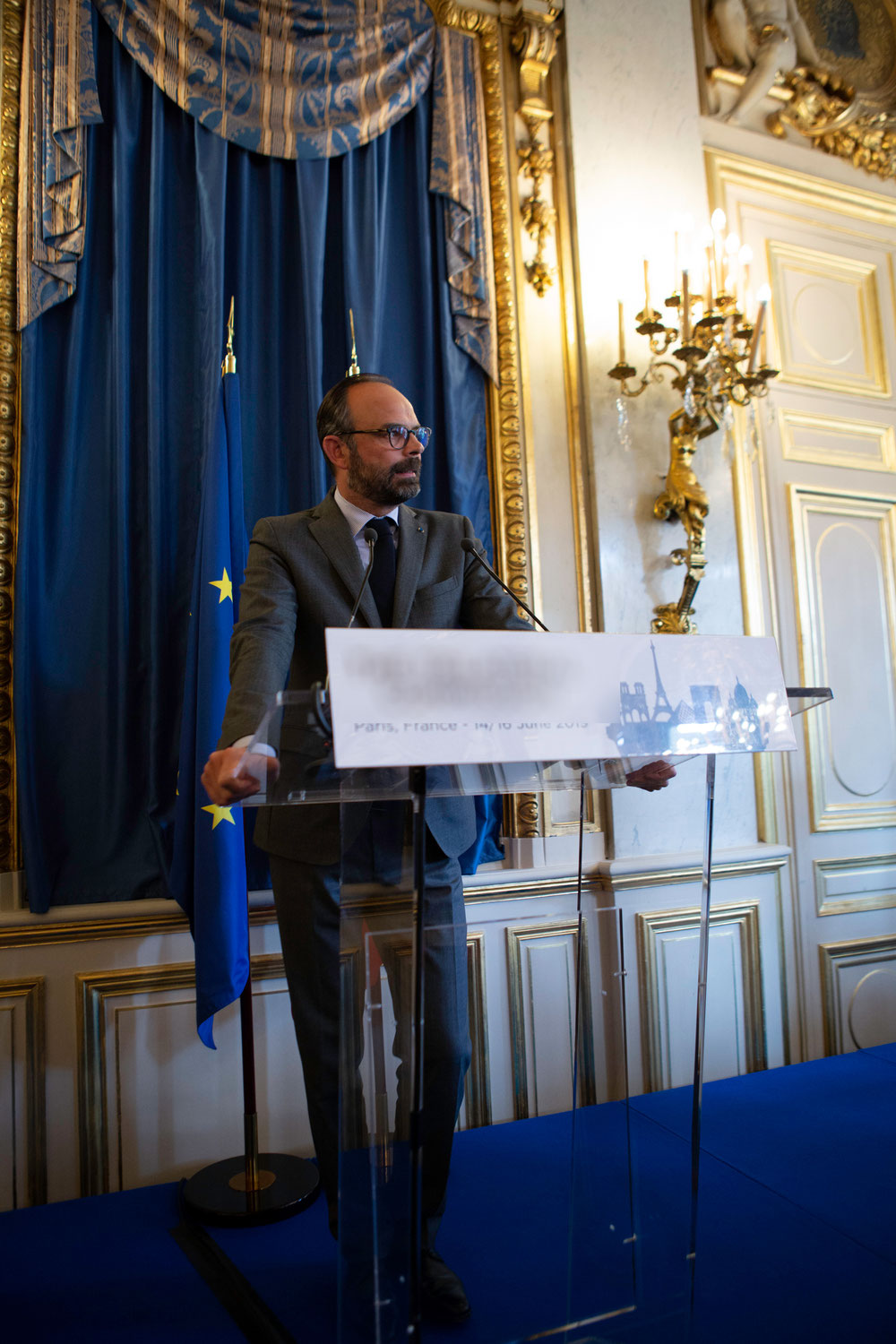 Quai D'Orsay - Prise de vue avec le 1er Ministre Edouard Philippe