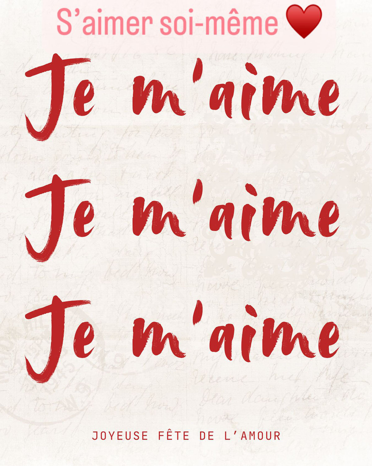 Je m'aime