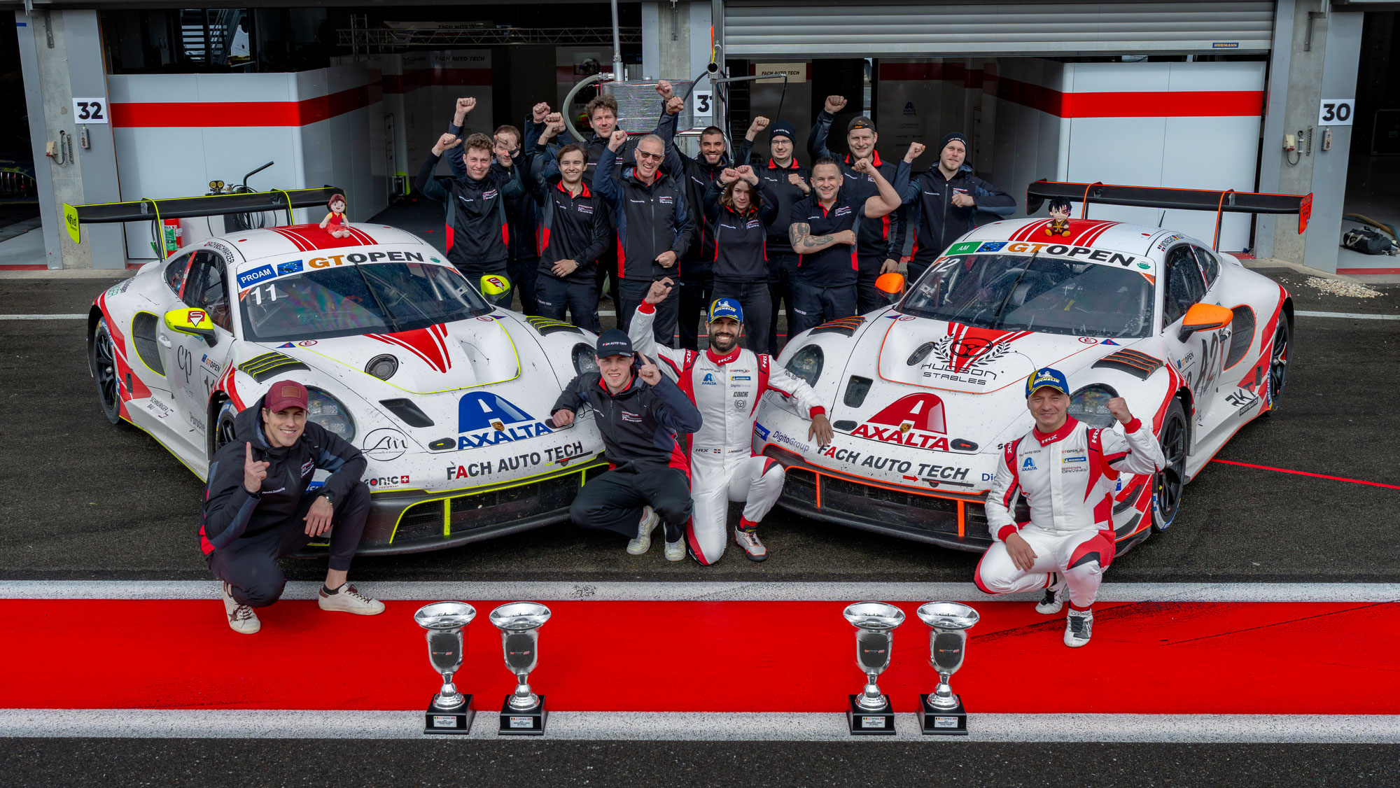 FACH AUTO TECH feiert Doppelsieg in Spa-Francorchamps: P1 in der ProAm-Klasse und P1 in der AM-Klasse in der GT Open International