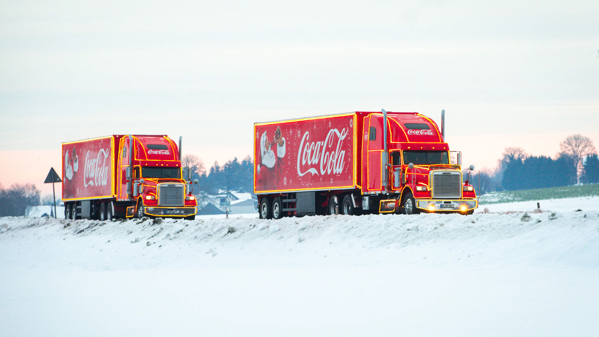 Coca-Cola Weihnachtstruck kommt an den Nürburgring