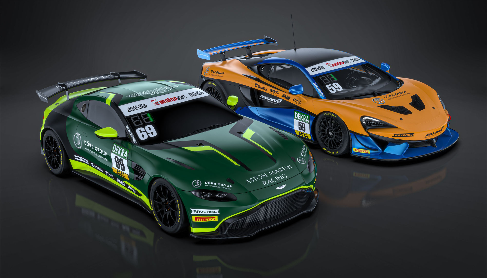 Dörr Motorsport mit Aston Martin und McLaren in der ADAC GT4 Germany