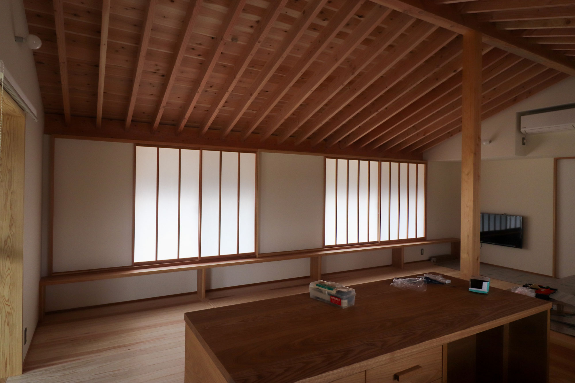 竣工間近／備前の別荘
