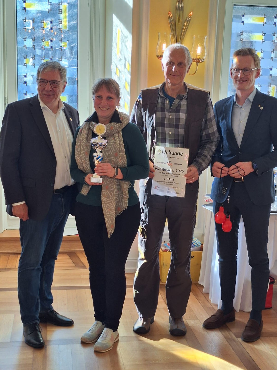 2. Platz beim SPAZ: Ehrung im Wiesbadener Rathaus