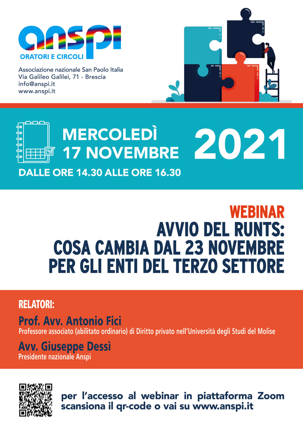 Webinar sull'avvio del RUNTS