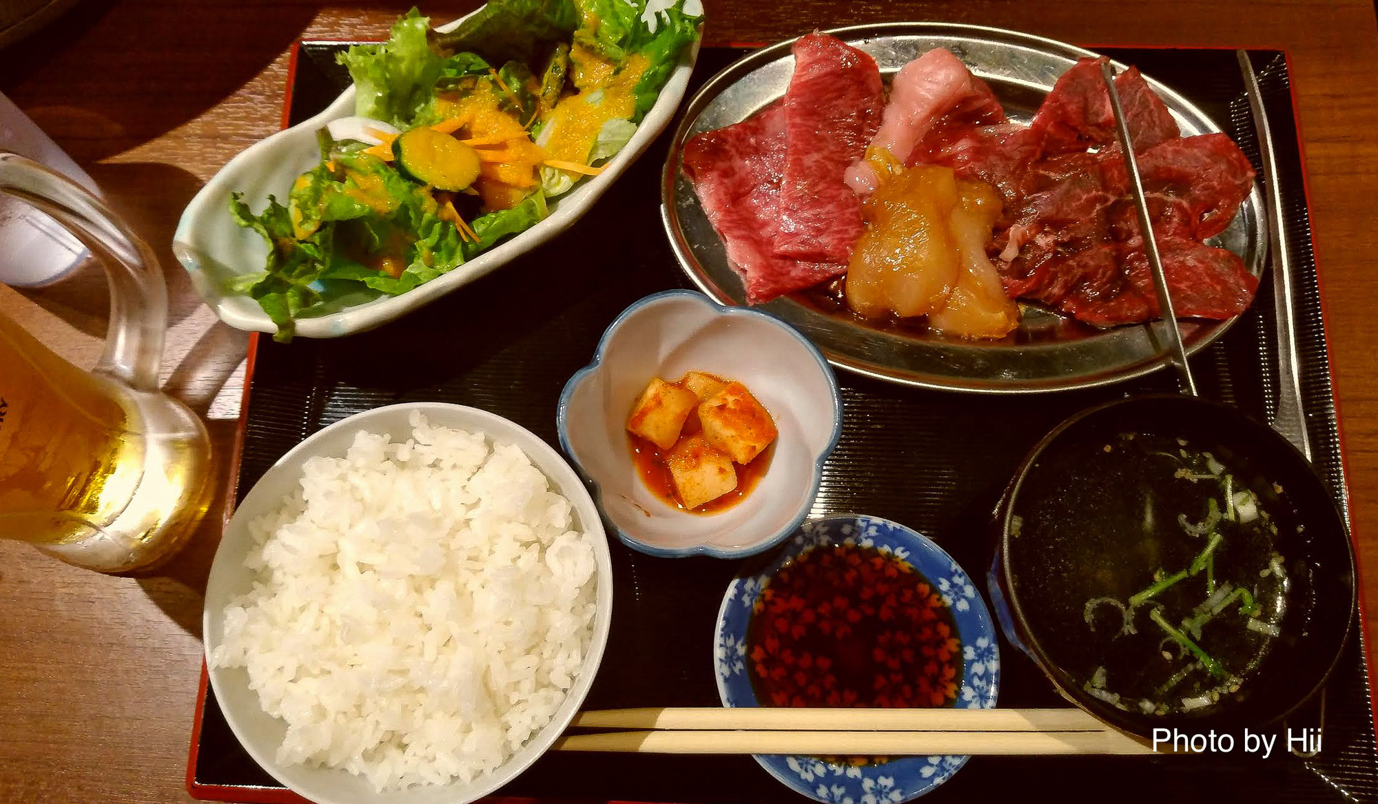 焼肉、創作寿司、ラーメン。