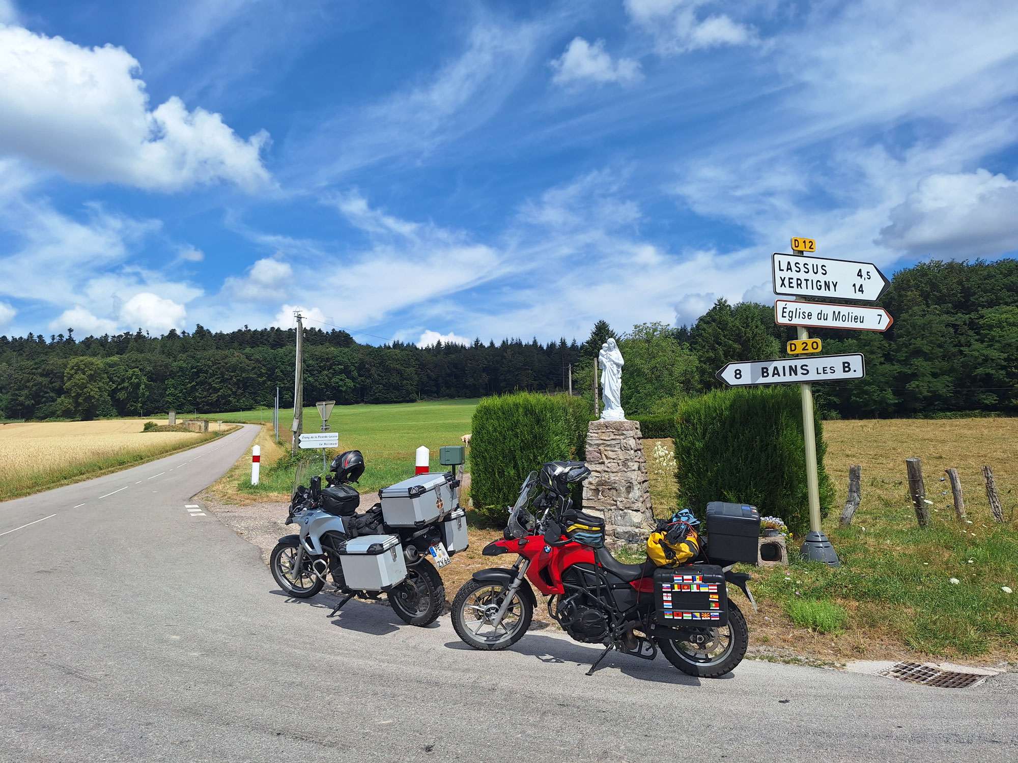 Frankreich, von Südwest nach Nordwest
