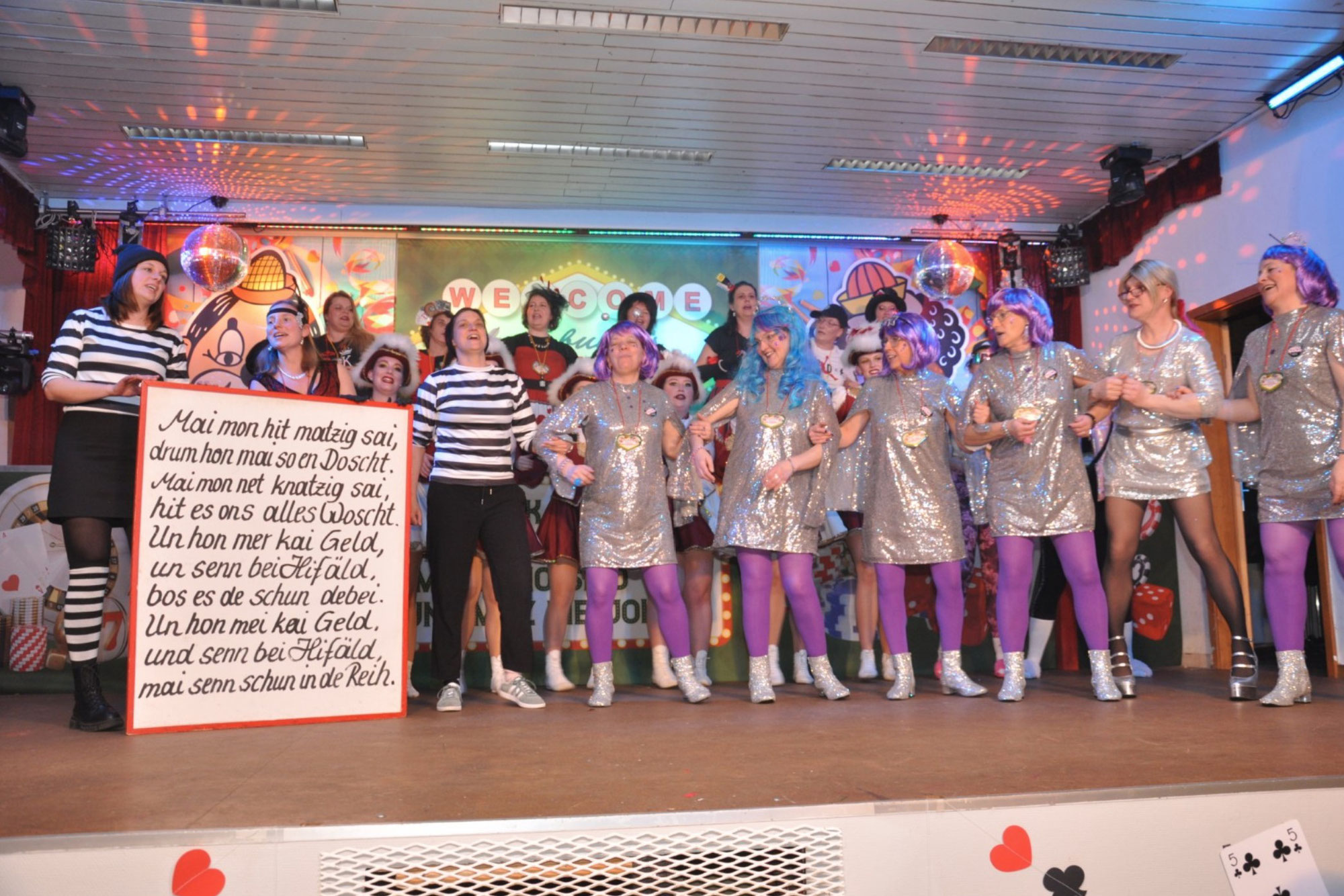 Närrische Stimmung im Casino