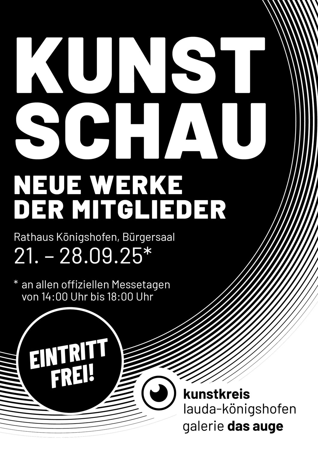 September 2025: Mitgliederausstellung im Rathaus Königshofen während der Königshöfer Messe