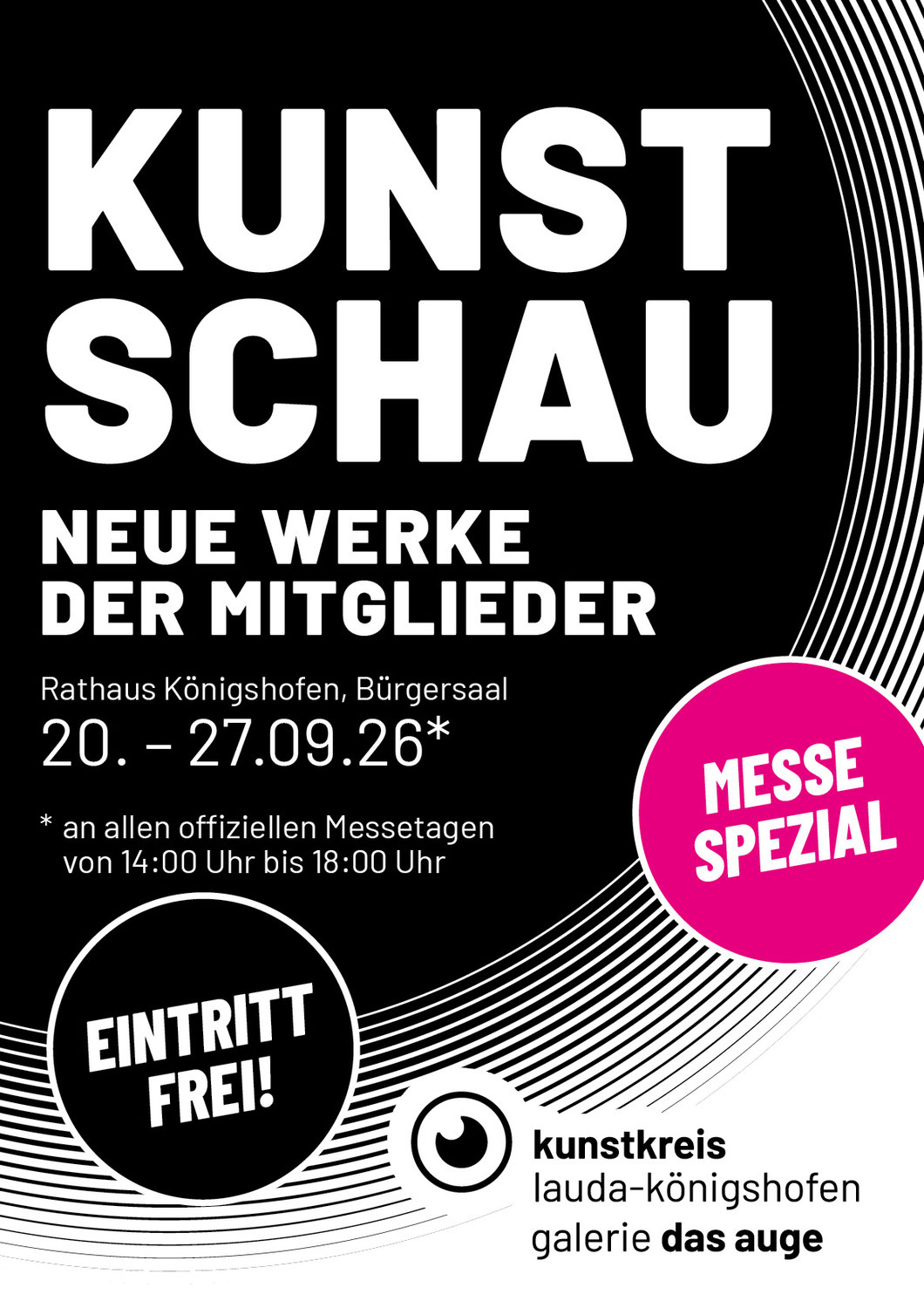 September 2026: Mitgliederausstellung während der Königshöfer Messe