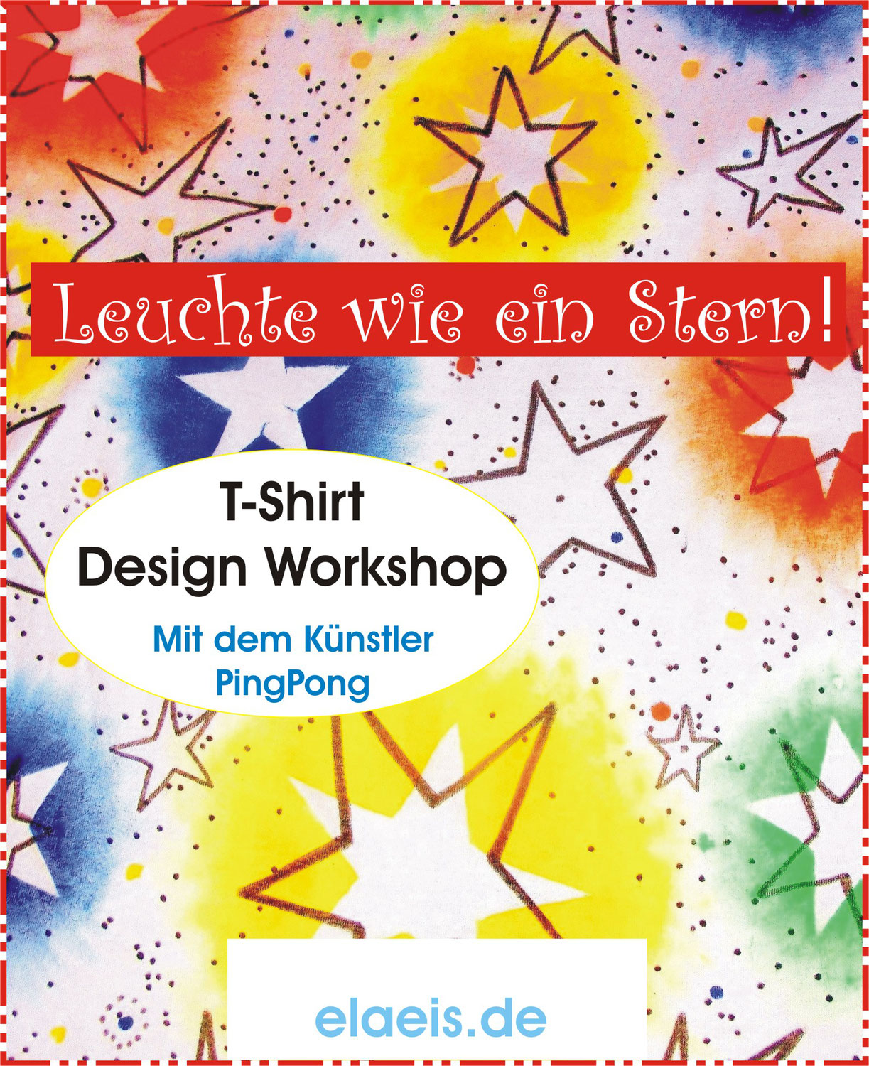 T-Shirt Design mit dem Düsseldorfer Künstler PingPong - Workshop