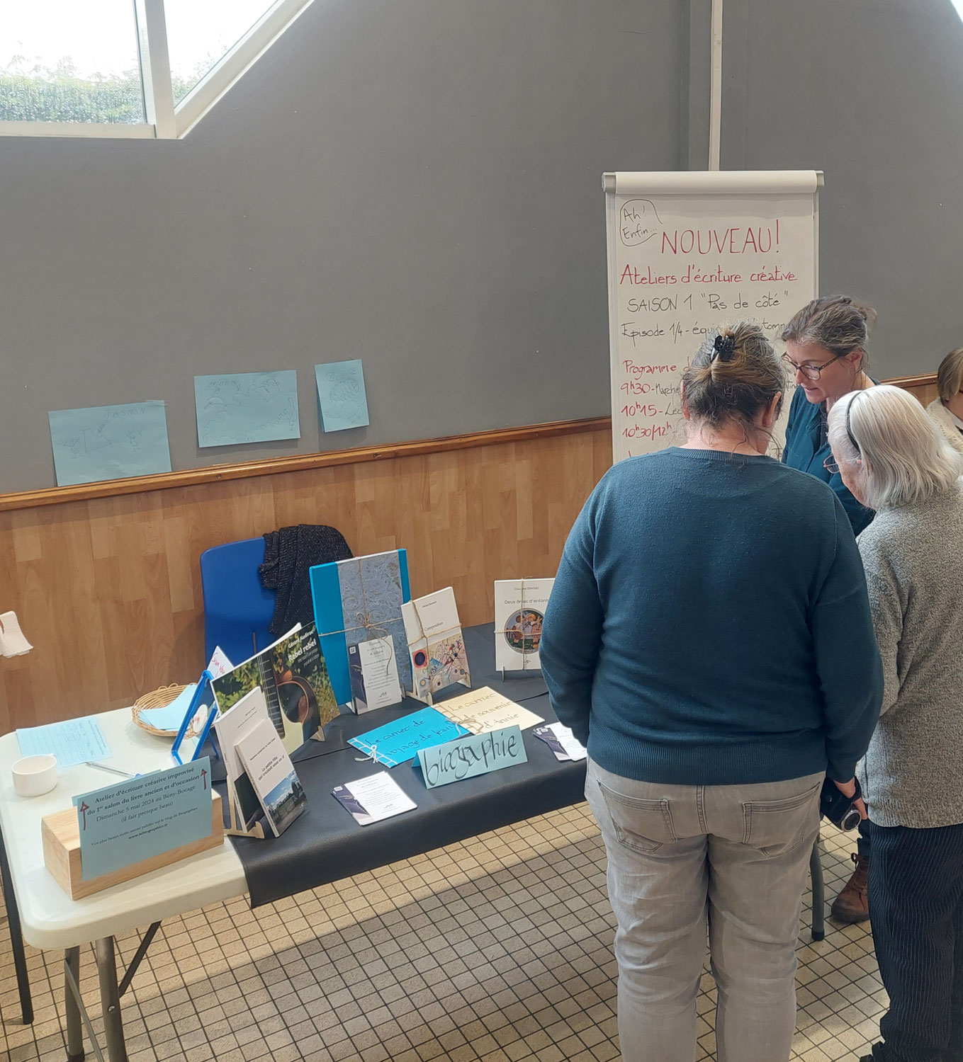 Retour sur le 1er salon du livre de Beny-Bocage et publication de l'atelier d'ecriture creative minute...