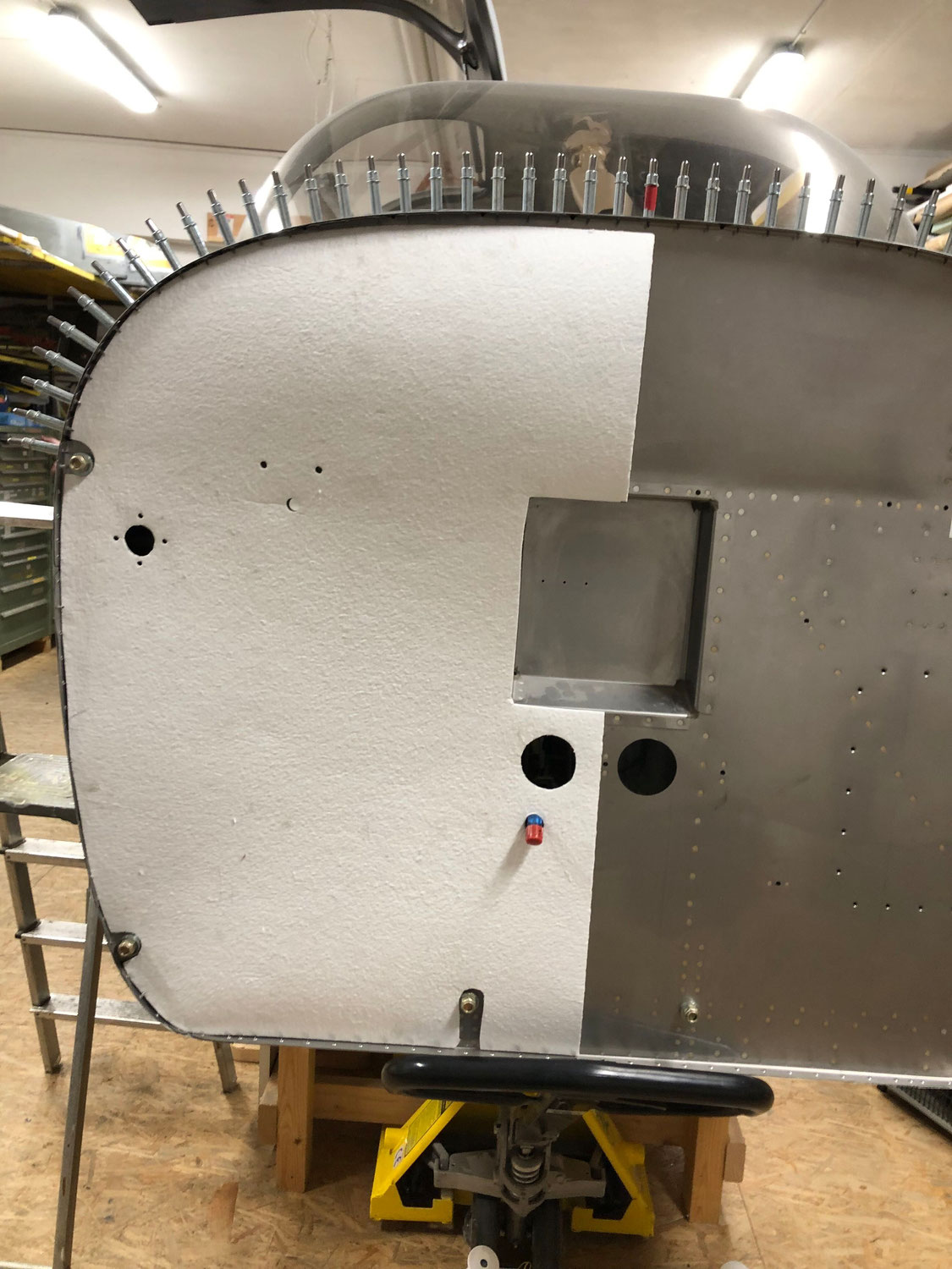 Firewall - First preparations for the engine